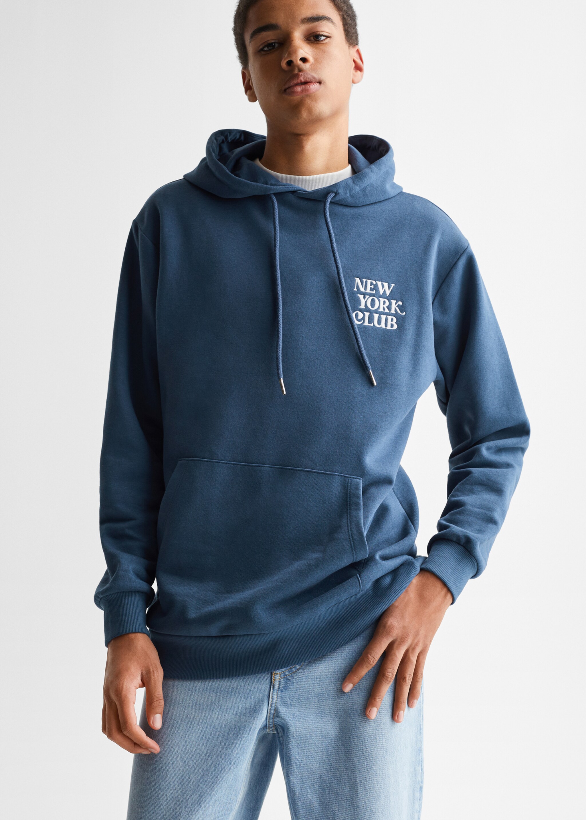 Mintás pamut sweatshirt - Felezősík