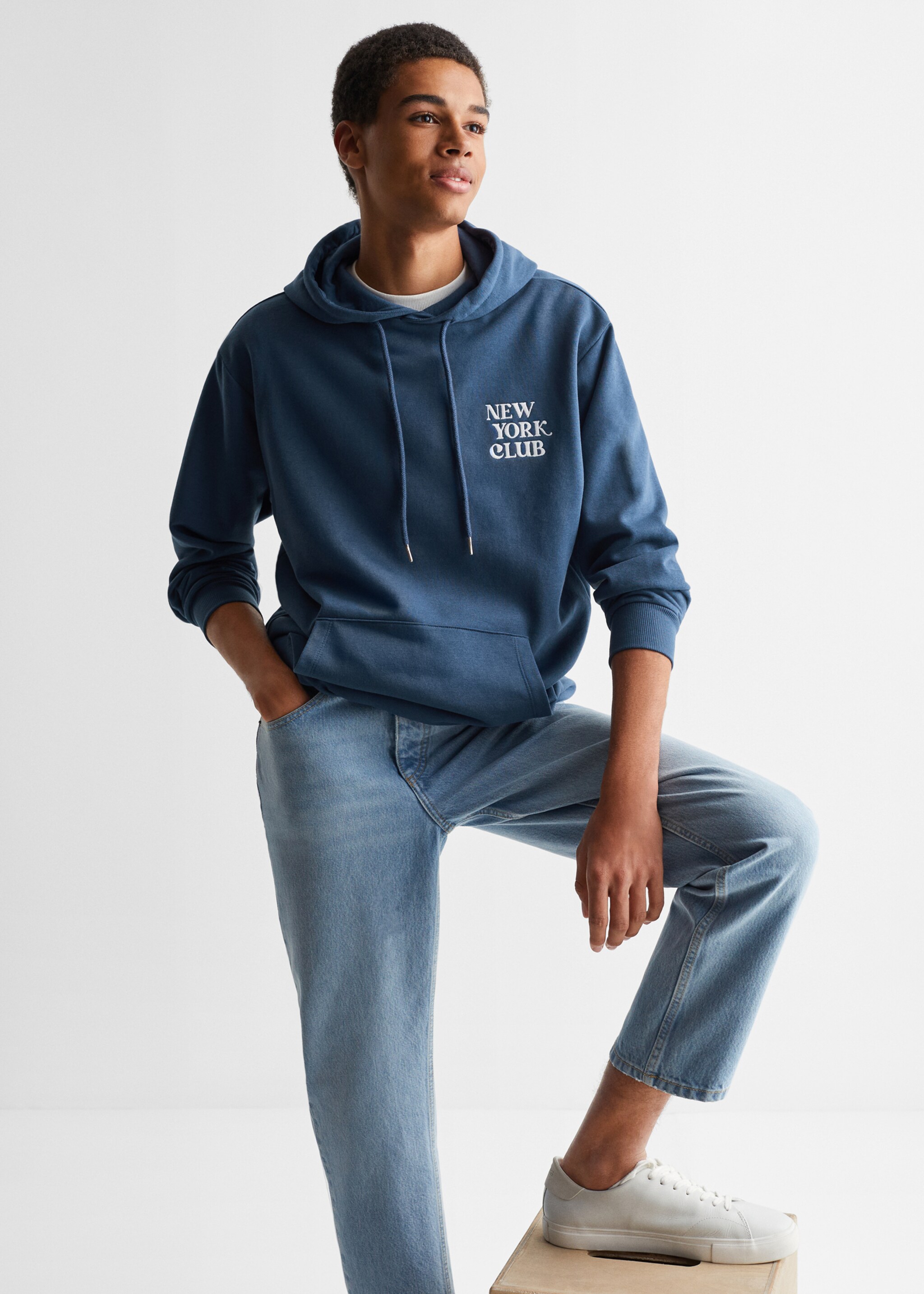 Mintás pamut sweatshirt - A termék adatai 2