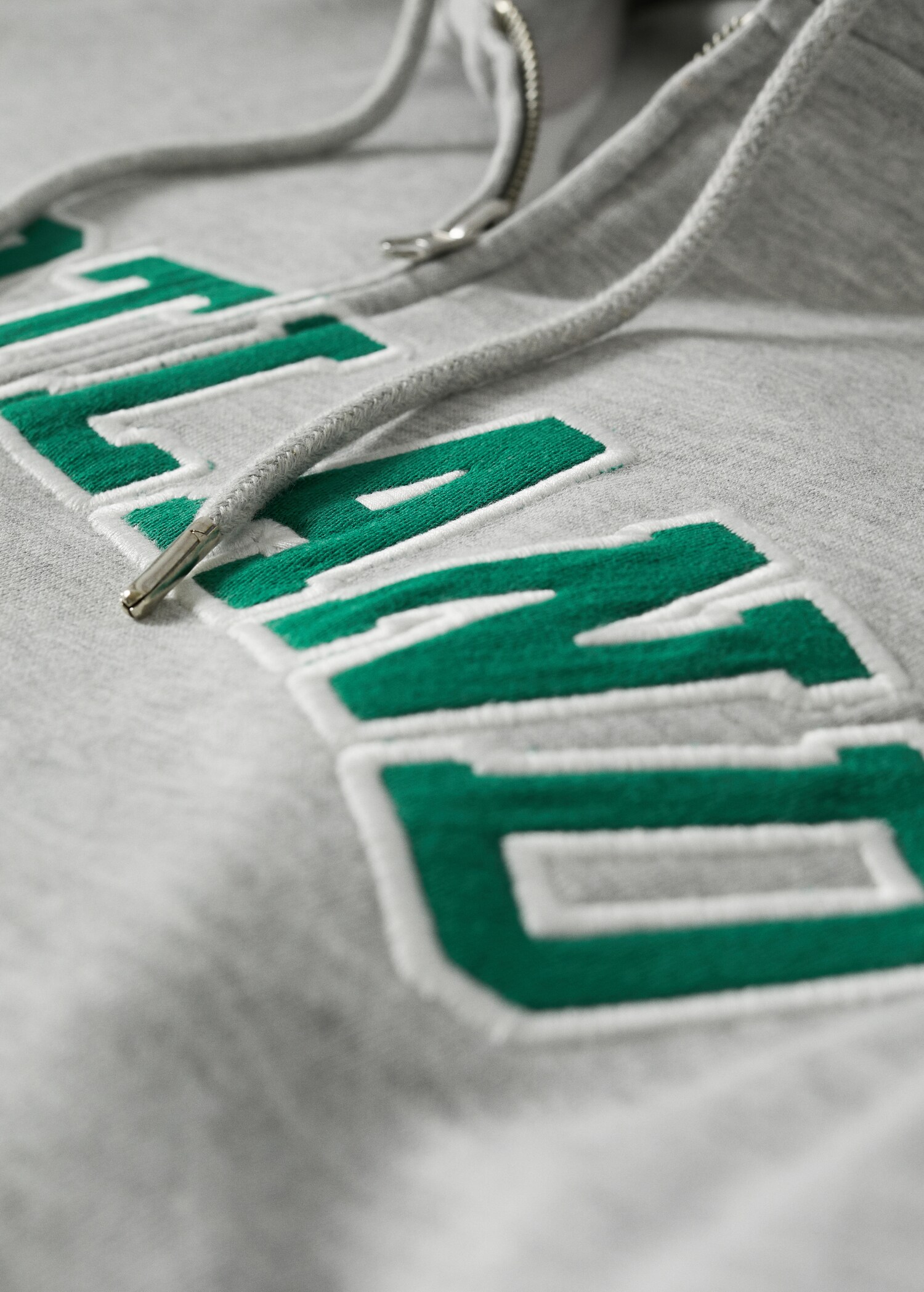 Message zip hood sweatshirt - Details of the article 8