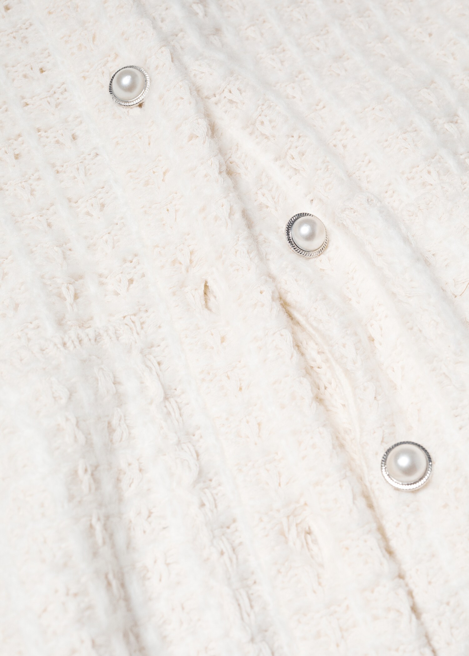 Openwork knit cotton cardigan - Details of the article 8