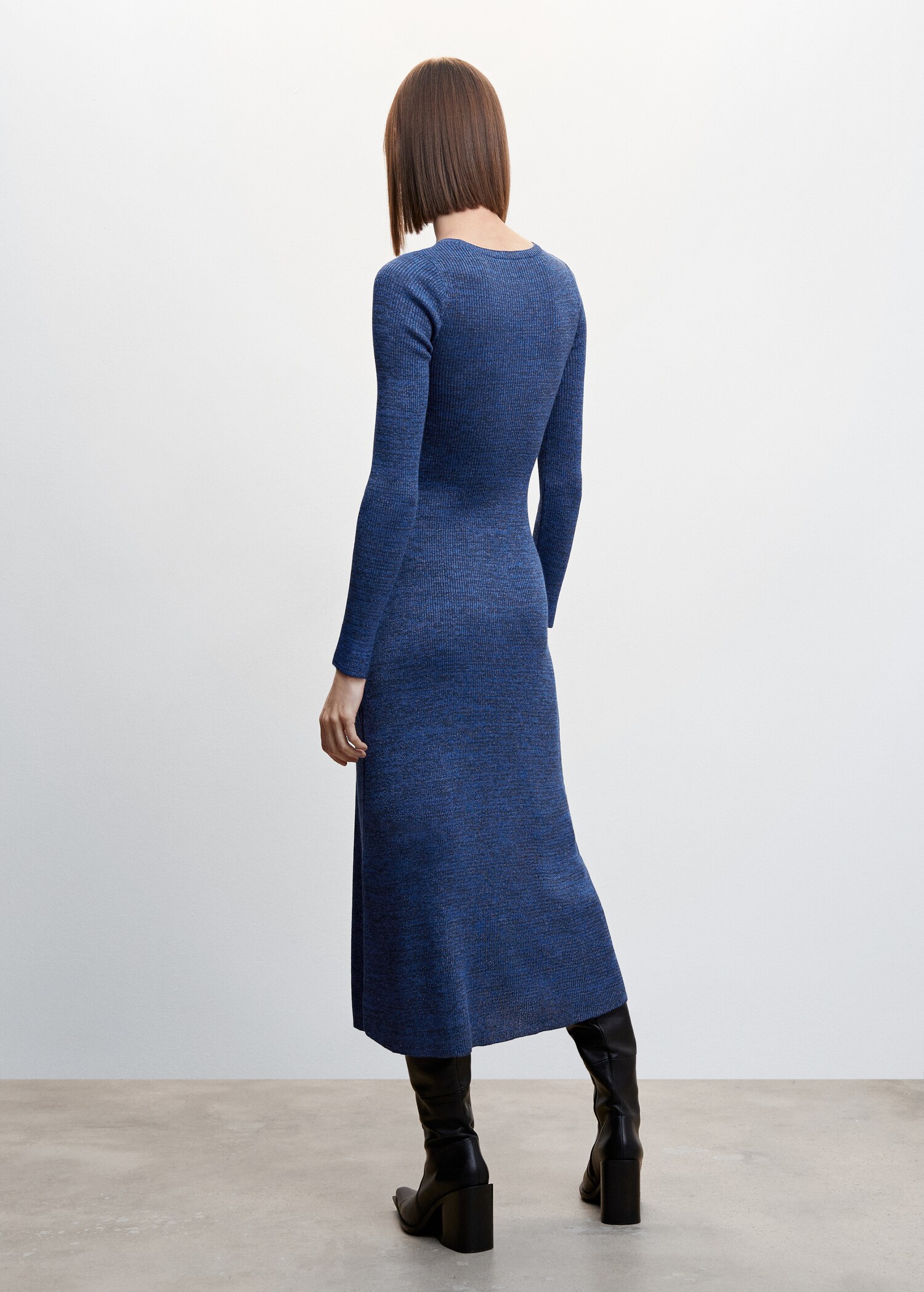 Vestido punto lúrex - Reverso del artículo