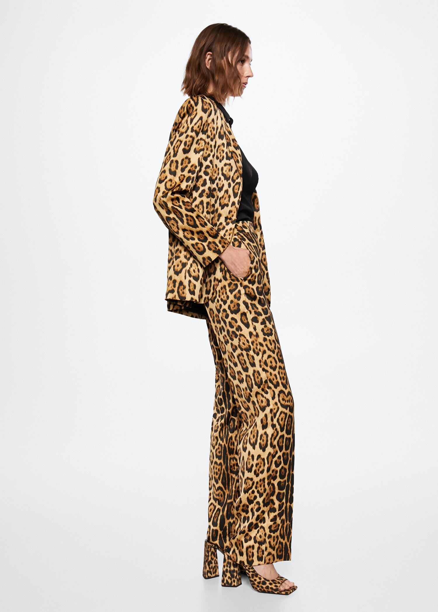Anzugblazer mit Leopardenmuster - Detail des Artikels 1