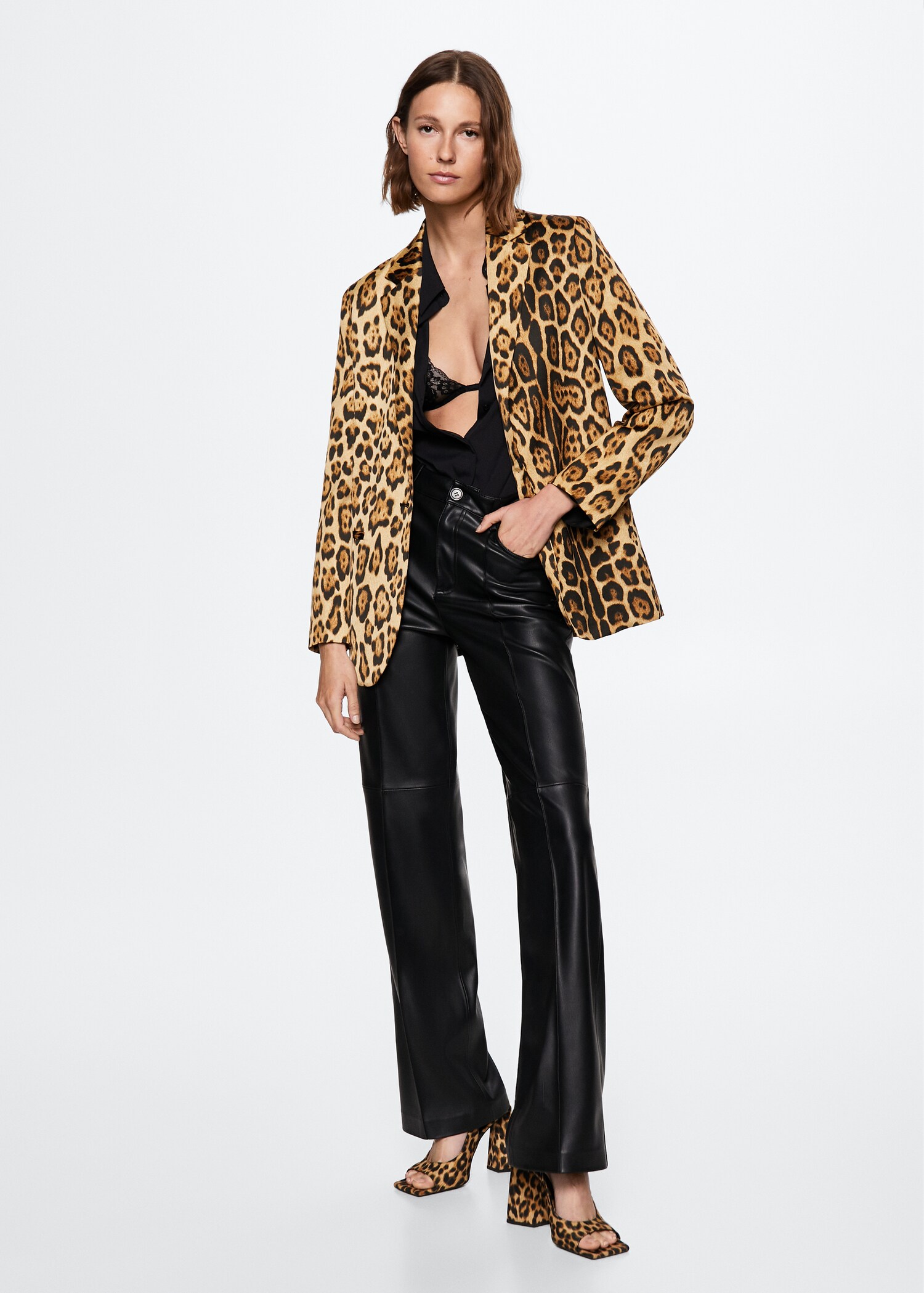 Anzugblazer mit Leopardenmuster - Detail des Artikels 2