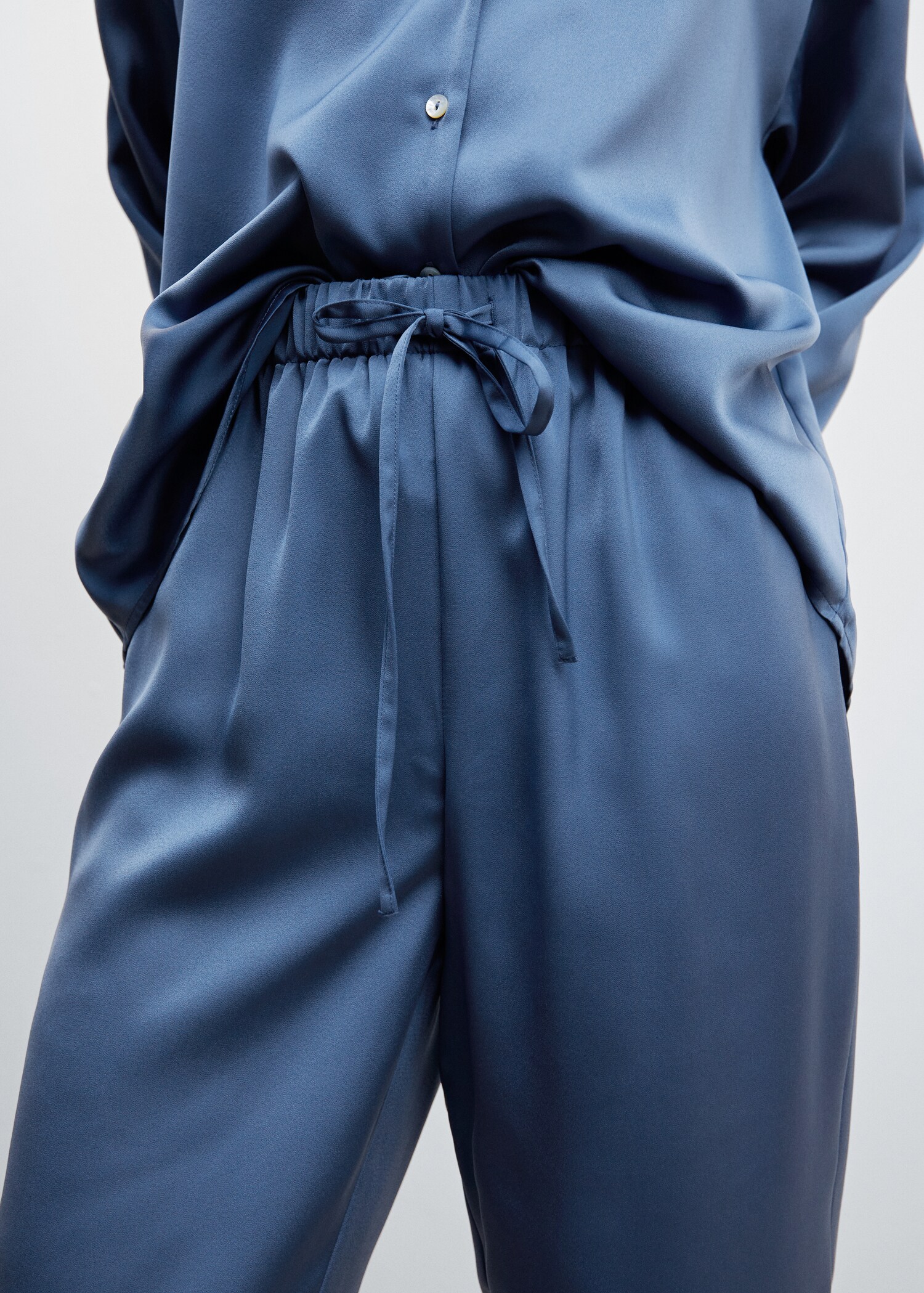 Satin pyjama trousers - Details of the article 6