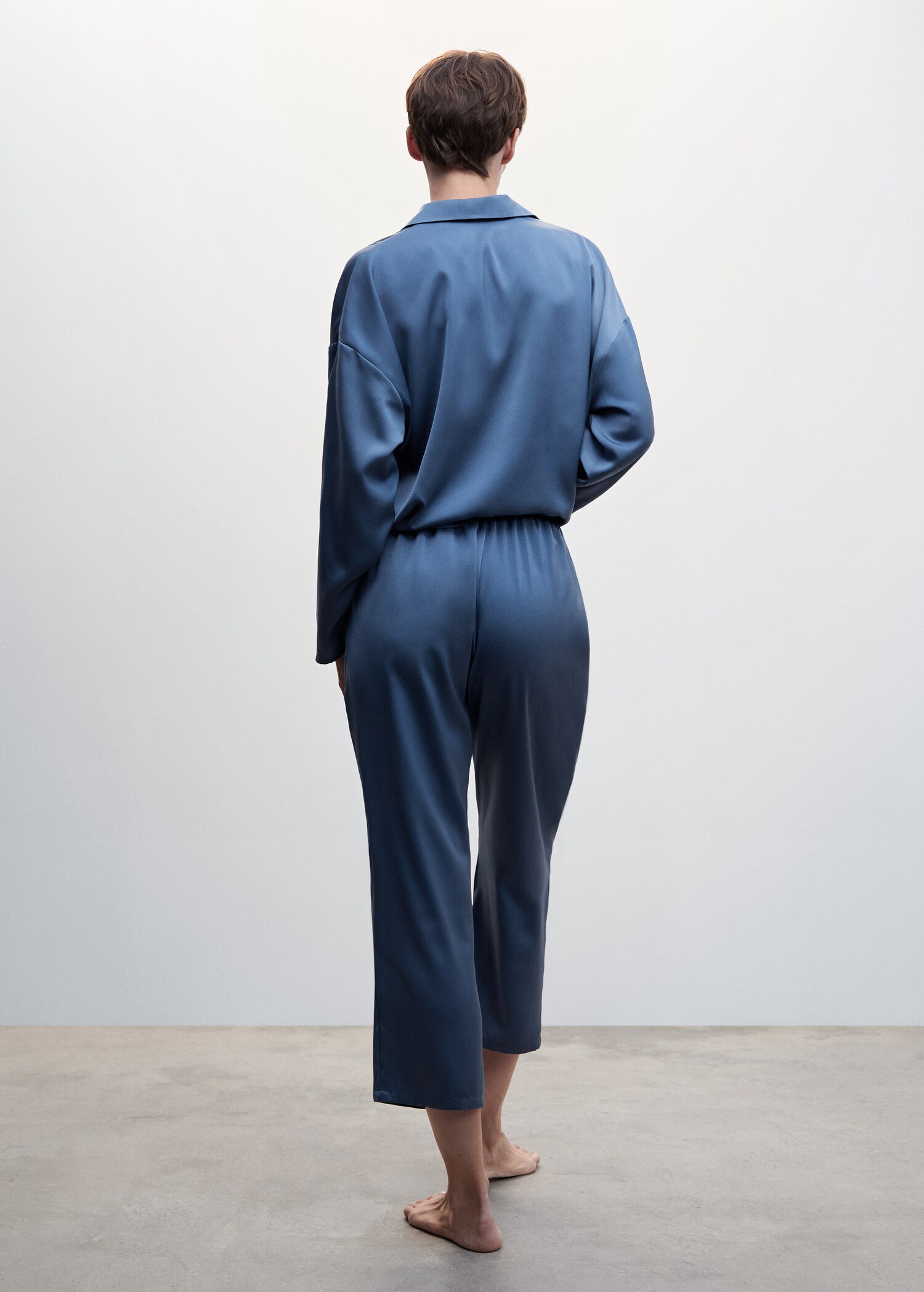 Satin pyjama trousers - Reverse of the article
