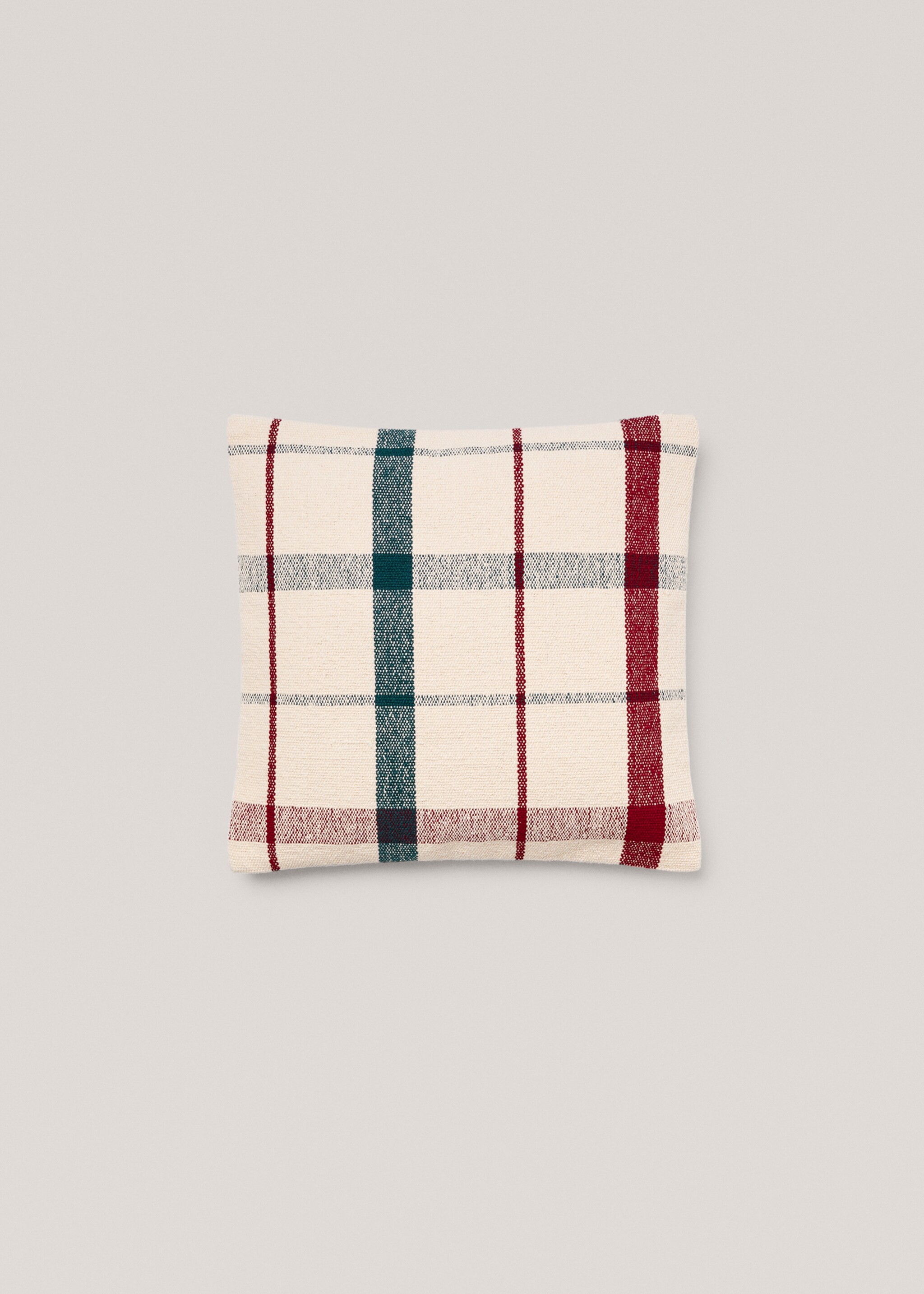 Geruite kussenhoes 100% katoen 45x45 cm - Artikel zonder model