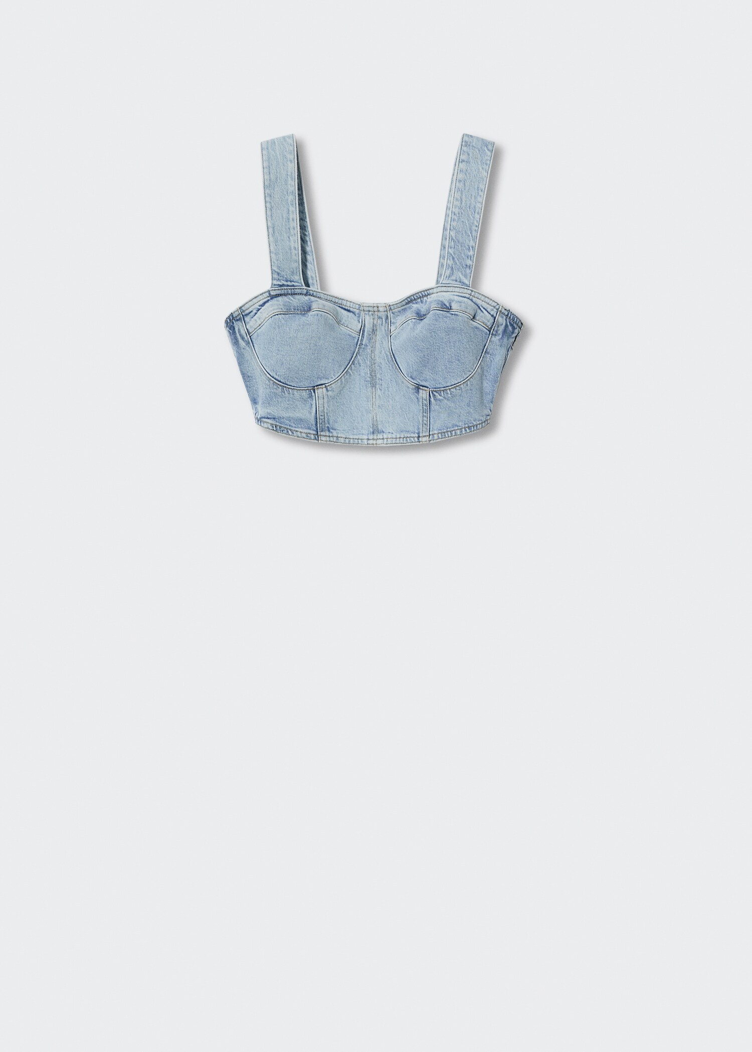 Denim crop top - Article without model