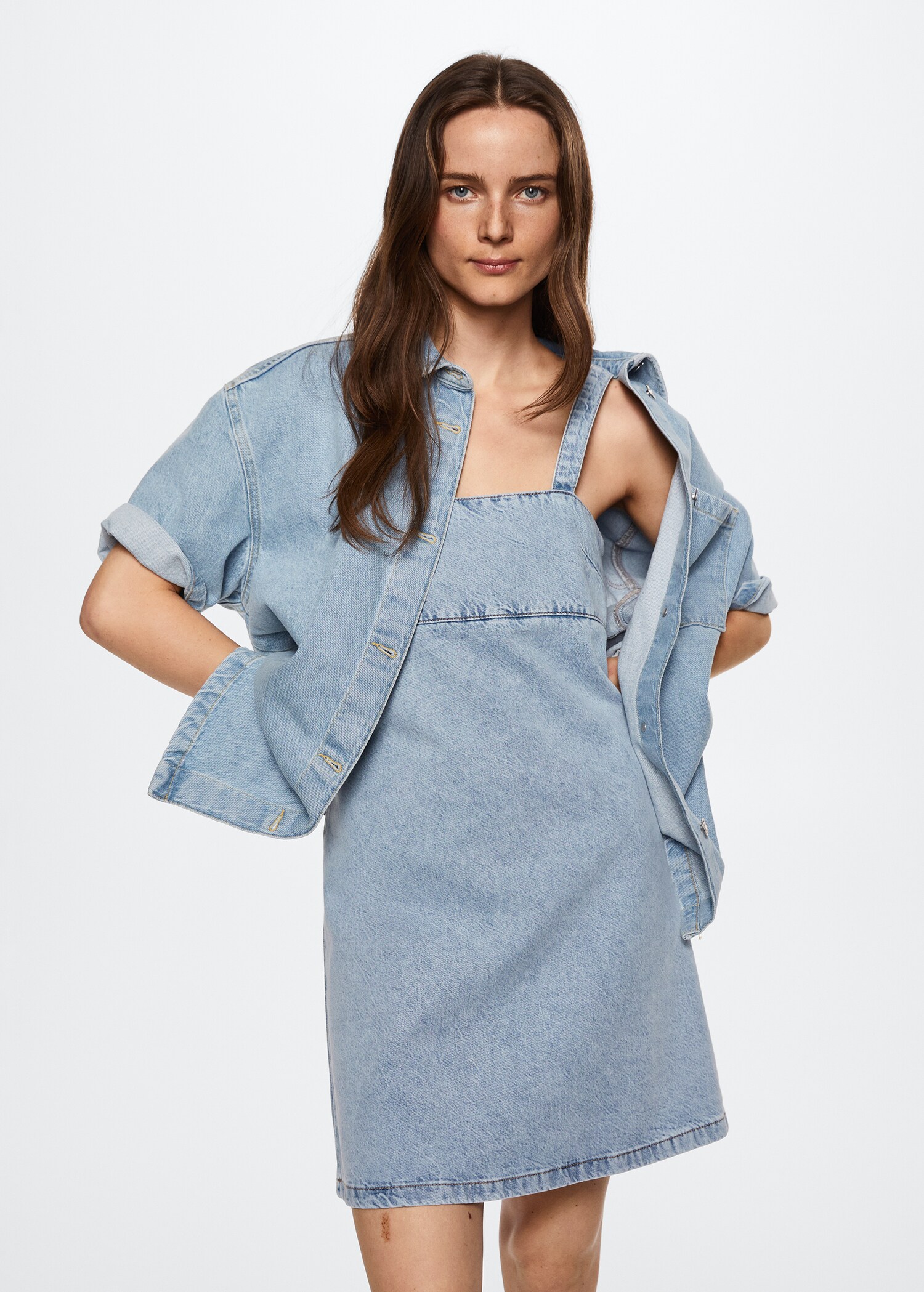 Lyocell denim dress - Medium plane