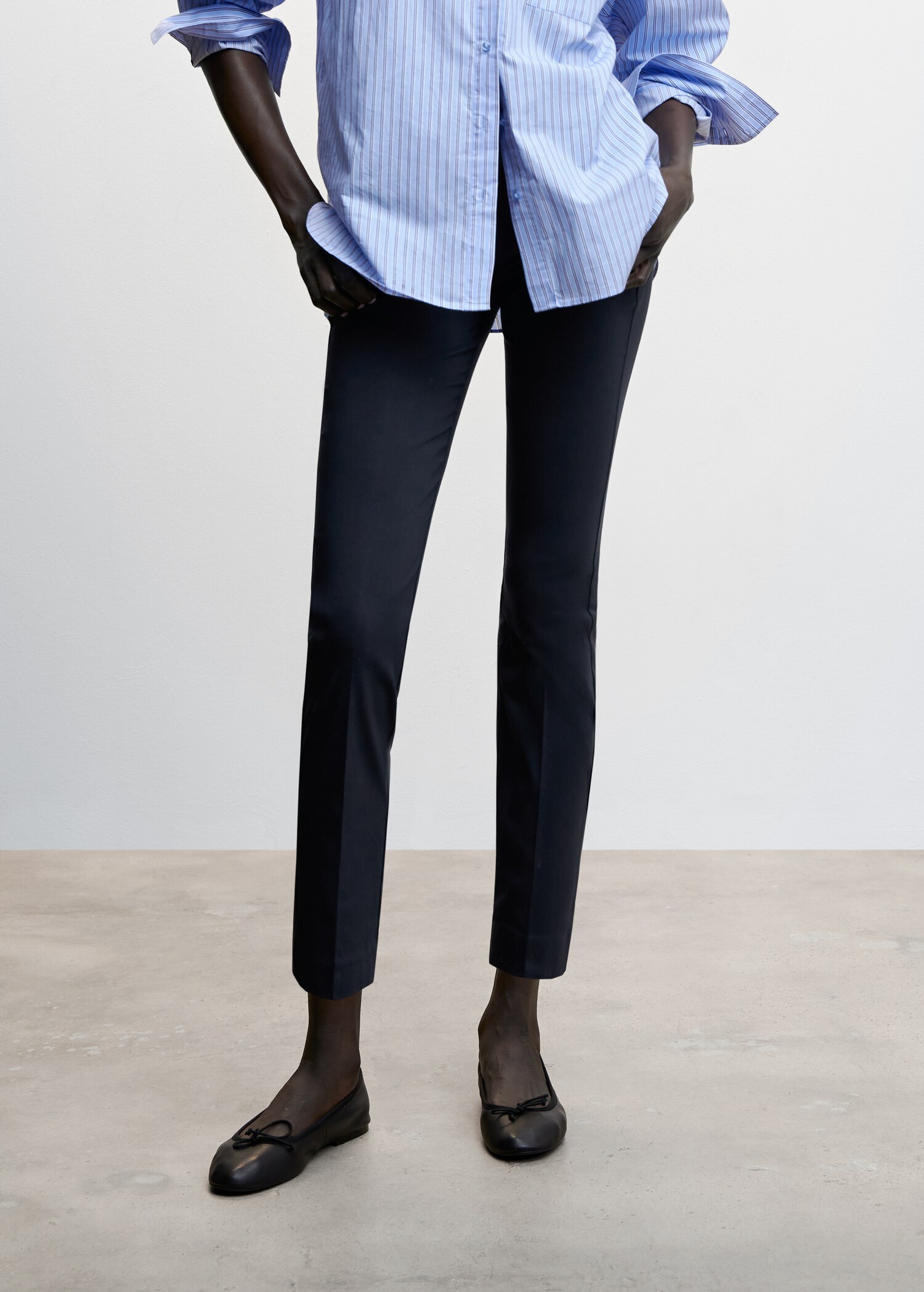 Crop skinny pants - Medium plane