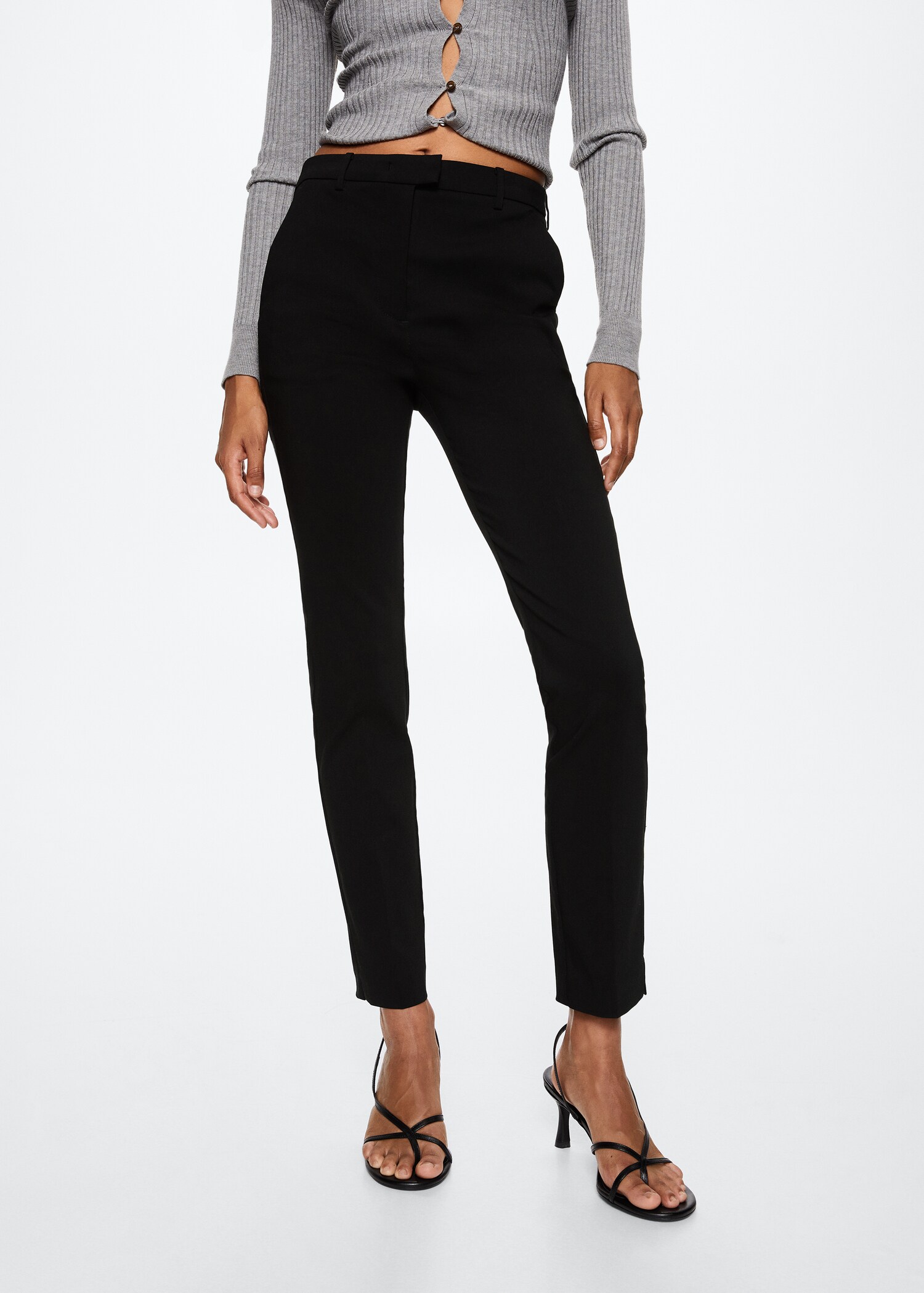 Crop skinny trousers - Medium plane