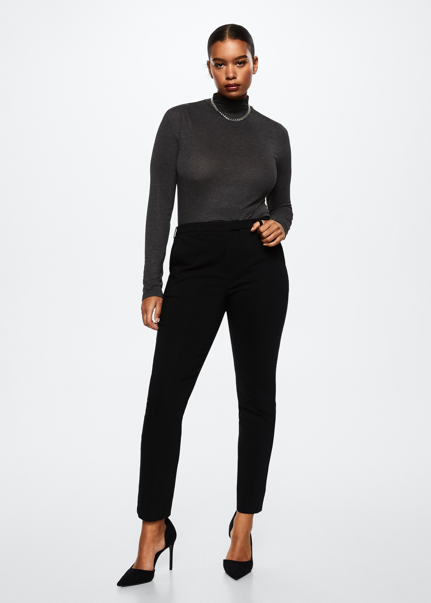 Crop skinny trousers - Details of the article 3
