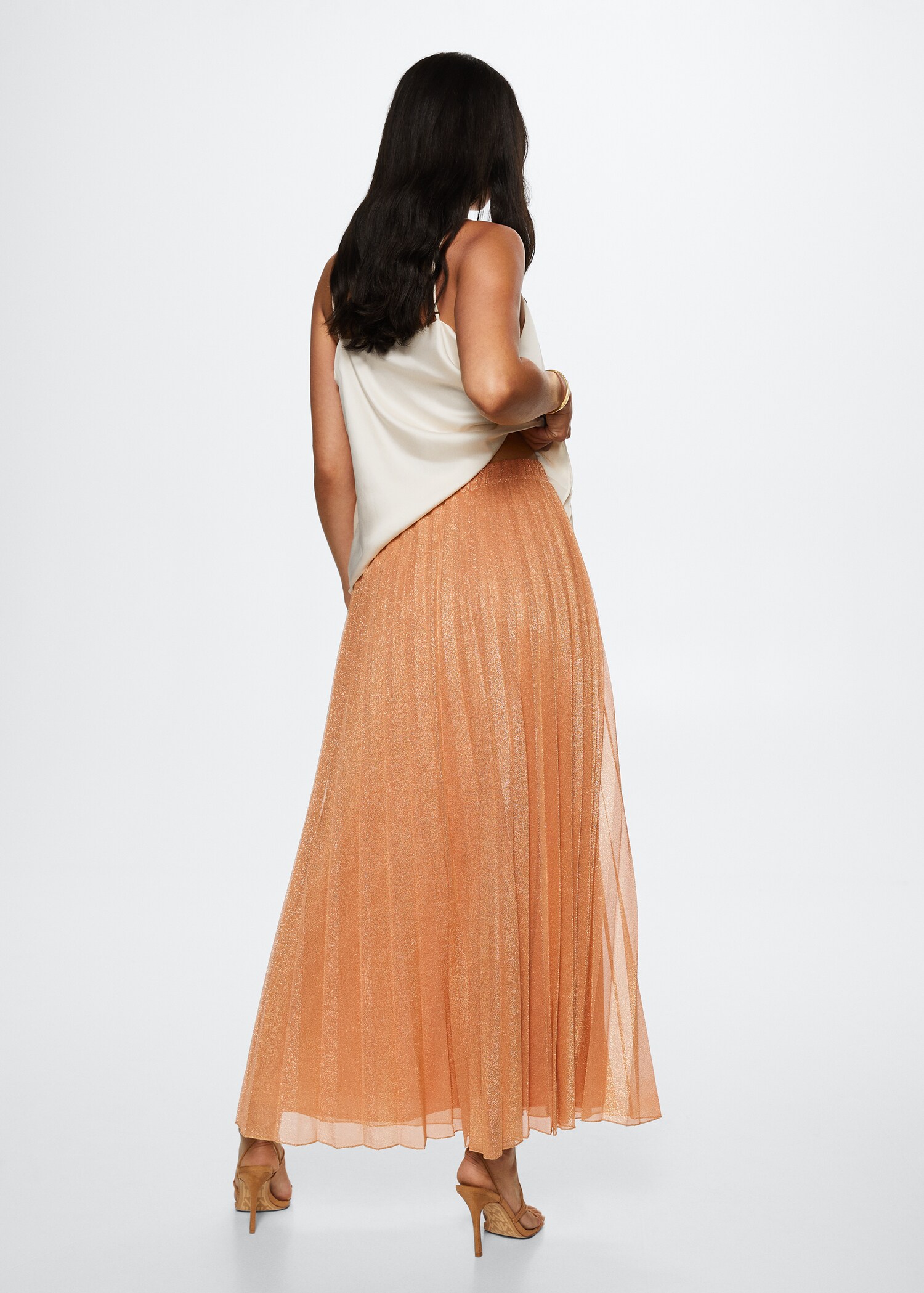 Pleated midi skirt - Reverse of the article
