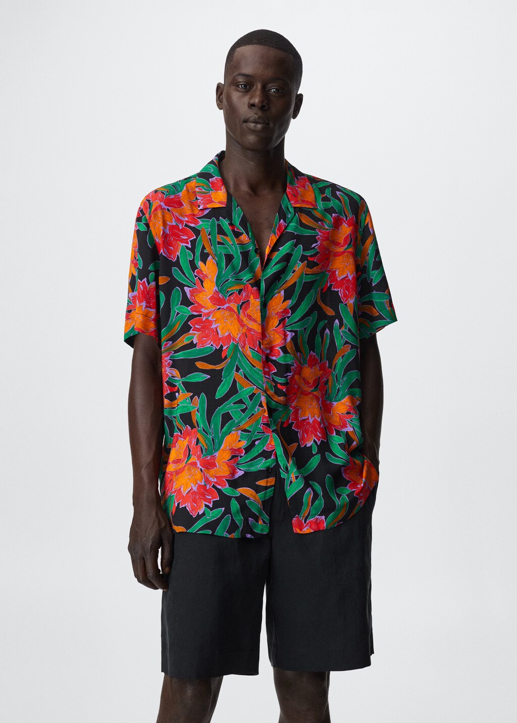 Camisa fluida estampada online