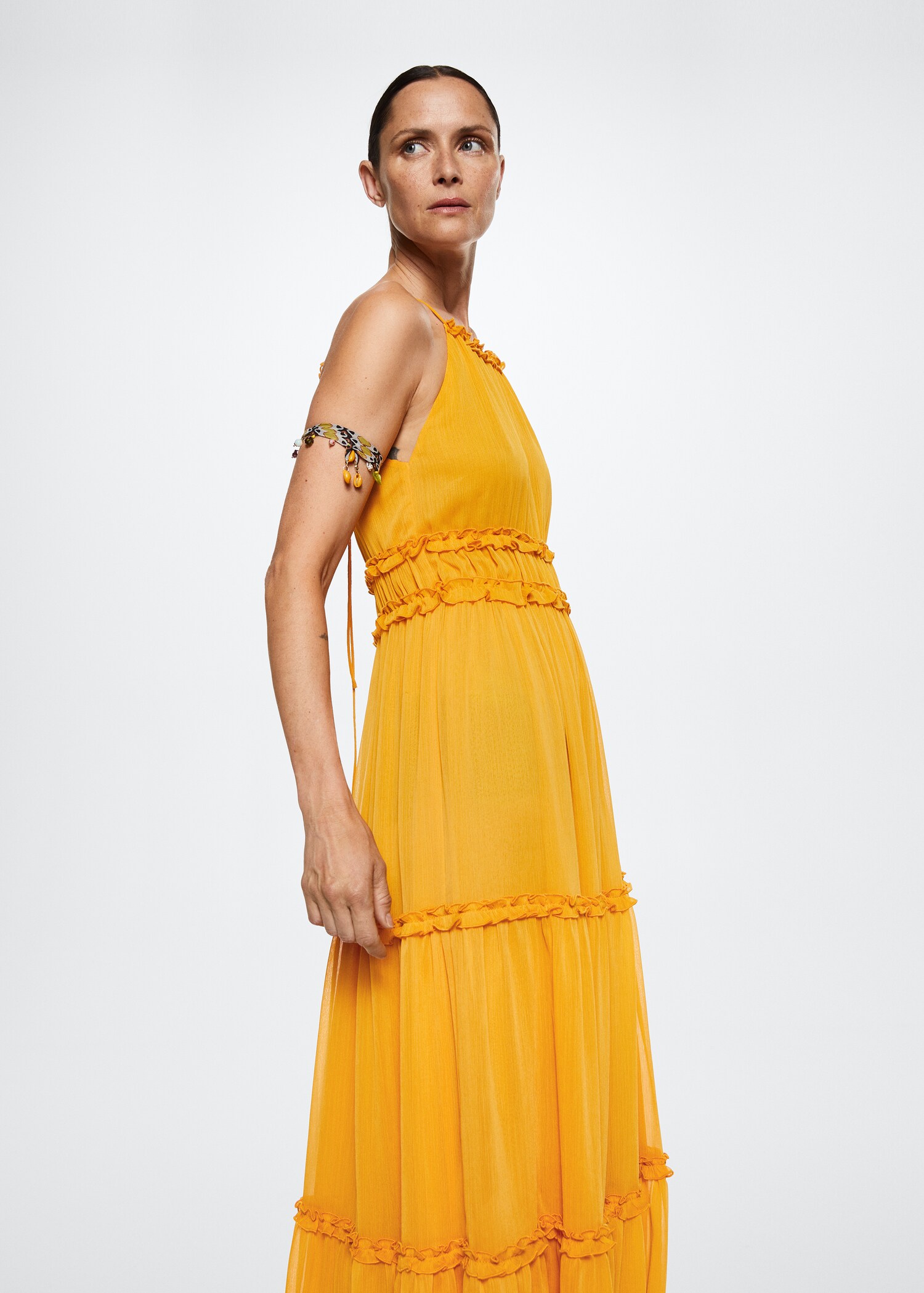Maxi ruffles dress - Medium plane