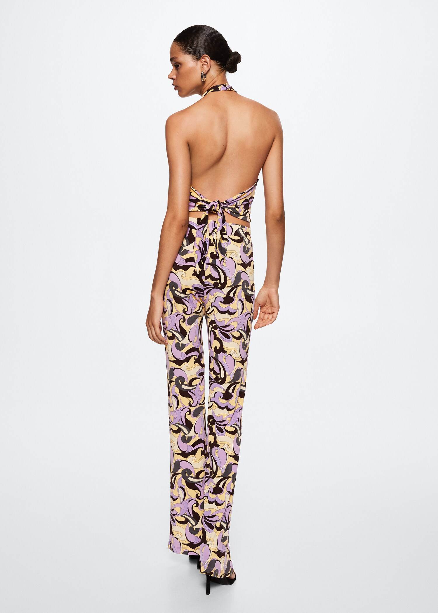 Pantalón estampado retro - Reverso del artículo