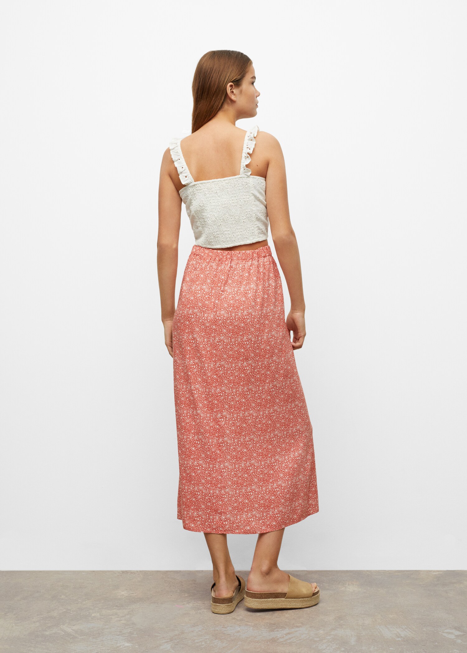 Falda estampado paisley - Reverso del artículo