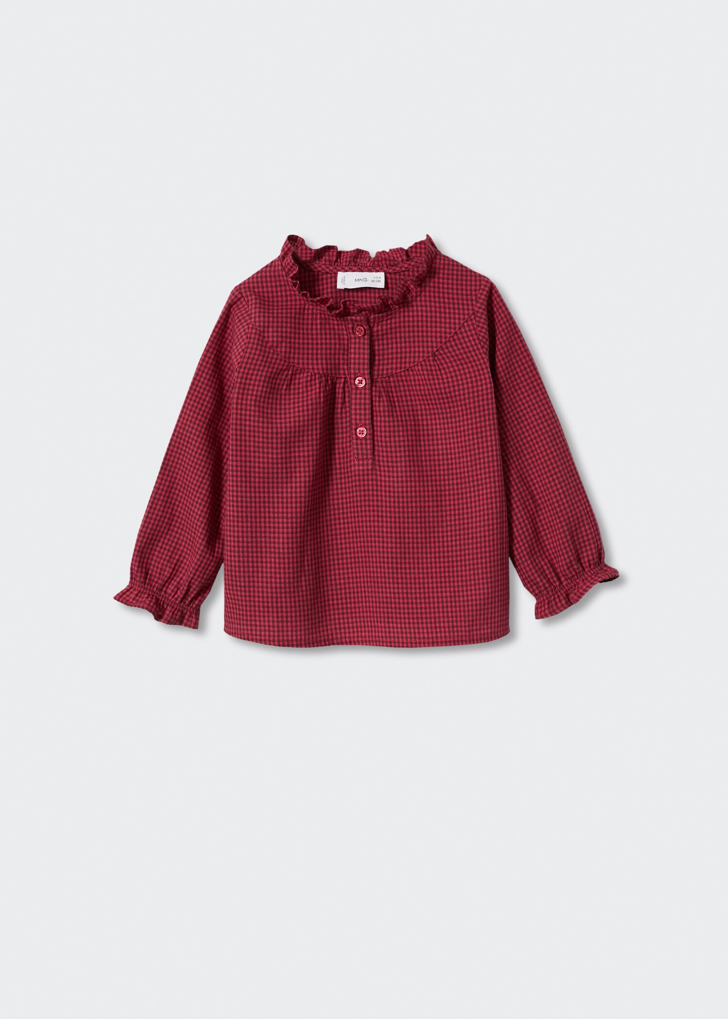 Blouse met ruitjesprint - Artikel zonder model