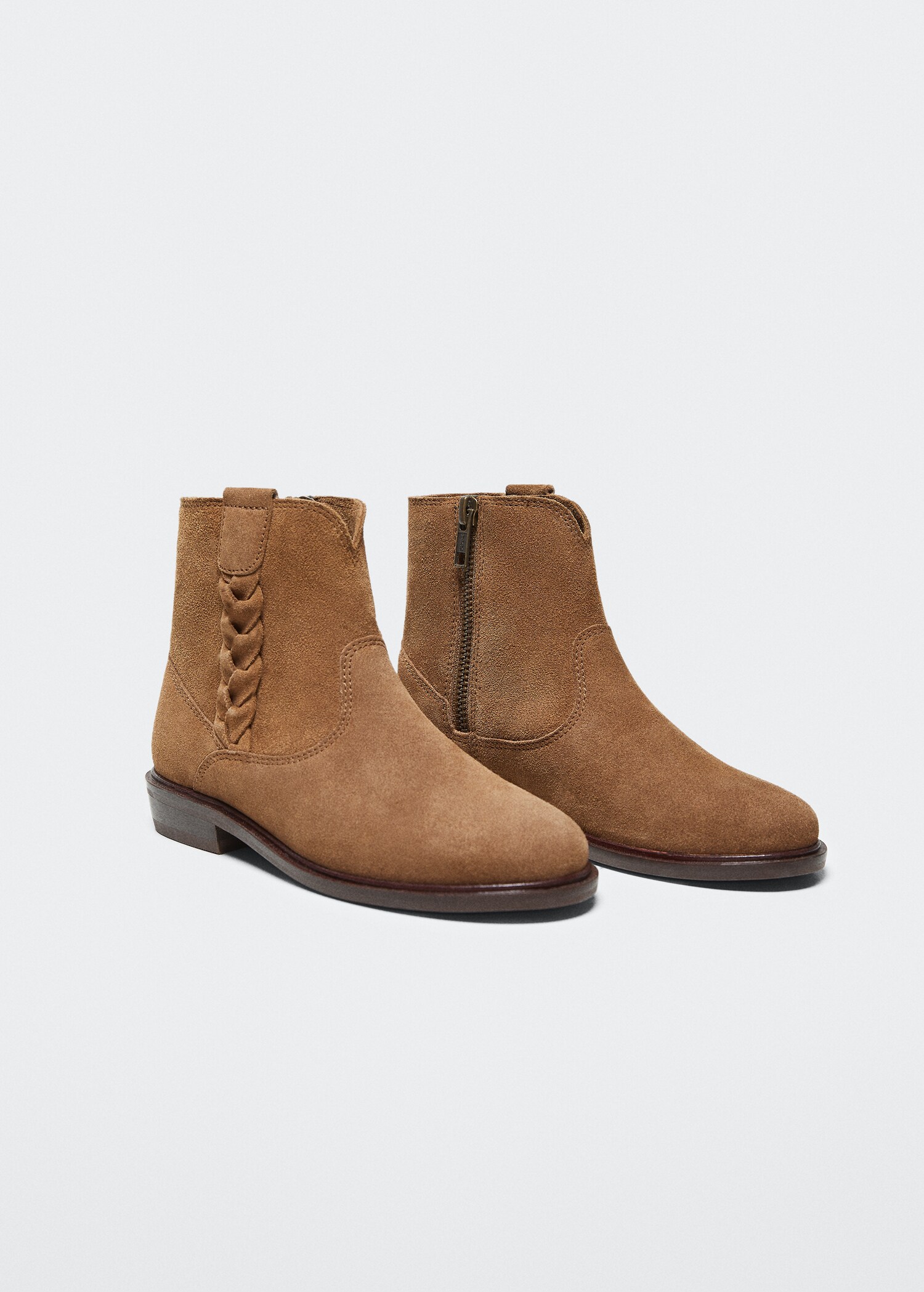 Leather ankle boots - Medium plane