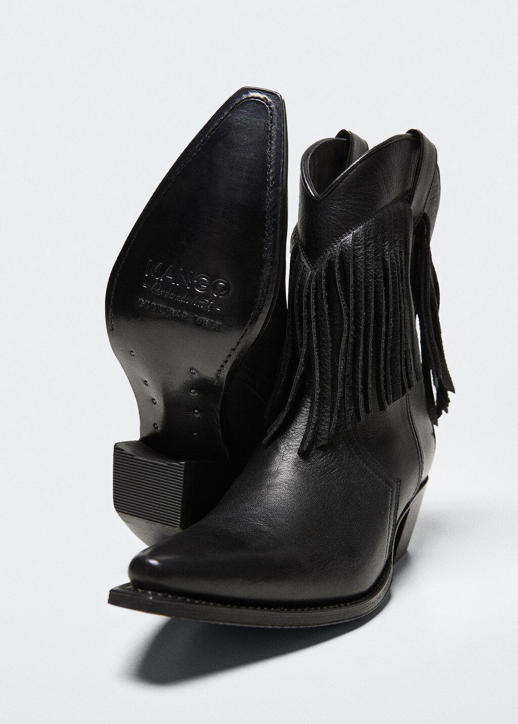 Bottines a franges cuir