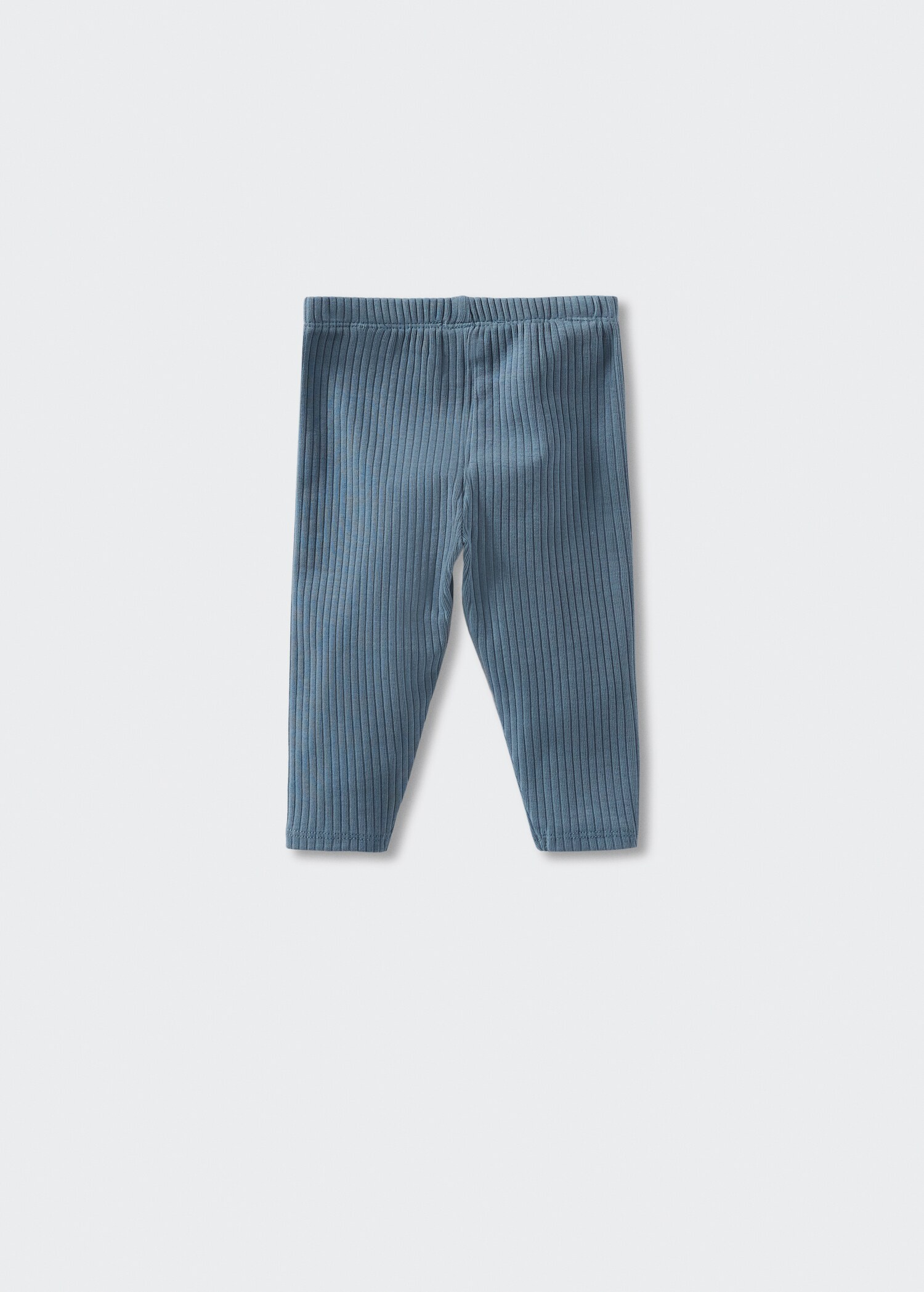 Cotton ribbed leggings - Reverse of the article