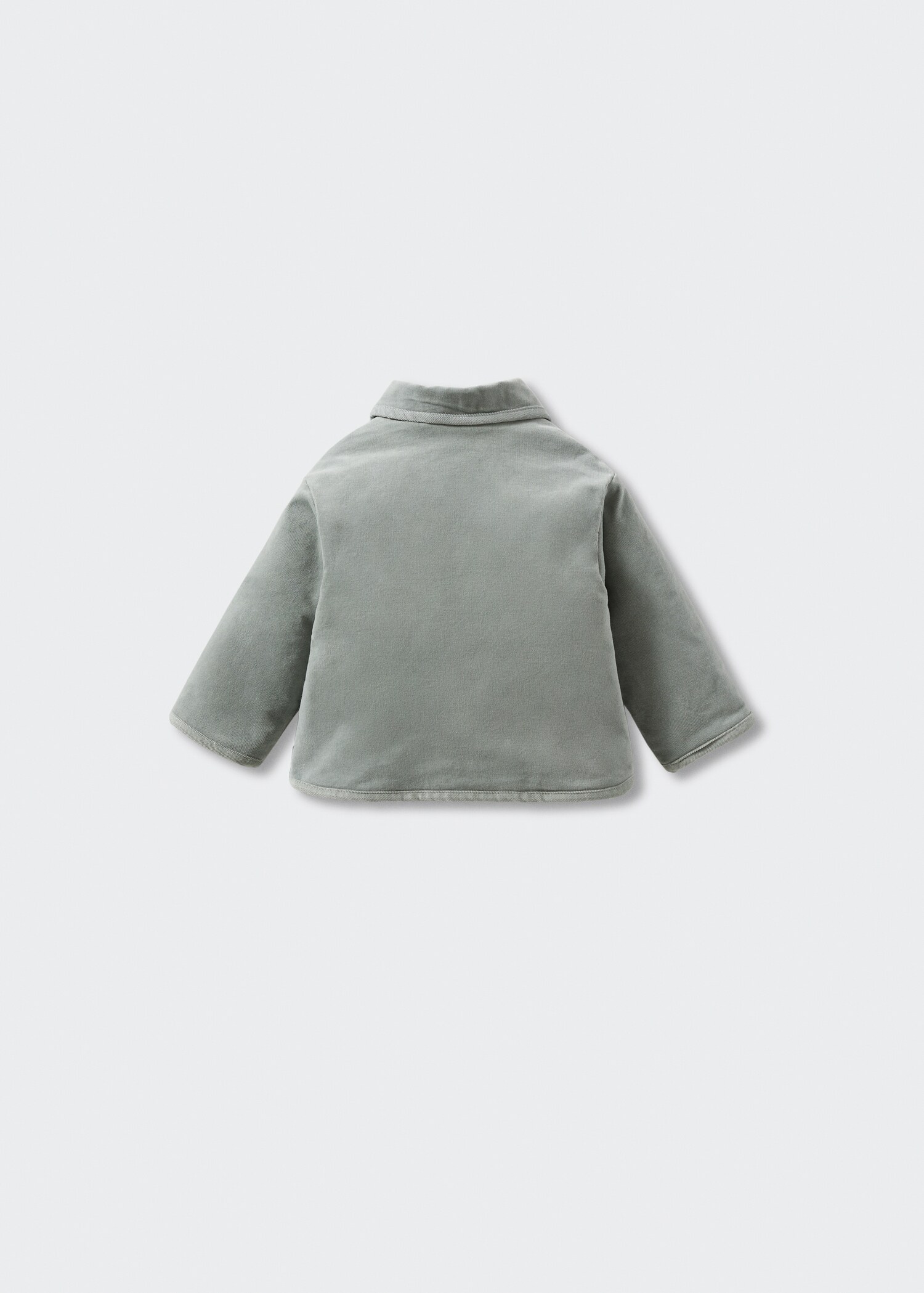 Quilted coat with classic collar - Reverse of the article
