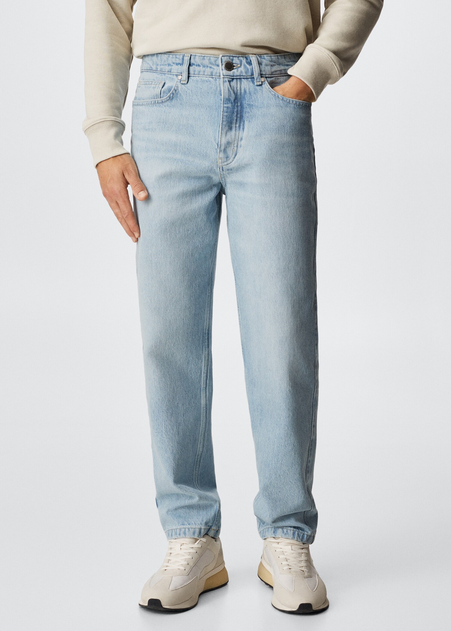 Hillary loose-fit jeans - Medium plane