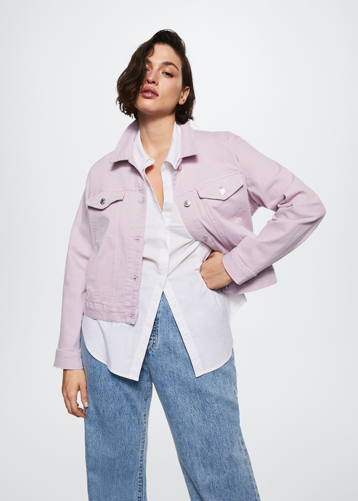 Pocketed denim jacket - Details of the article 5