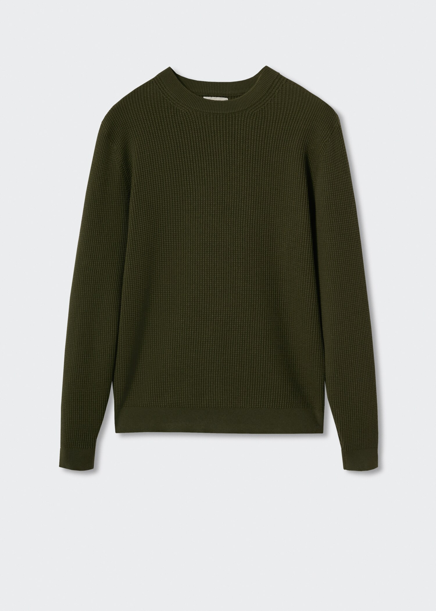 Structured cotton sweater - Article without model