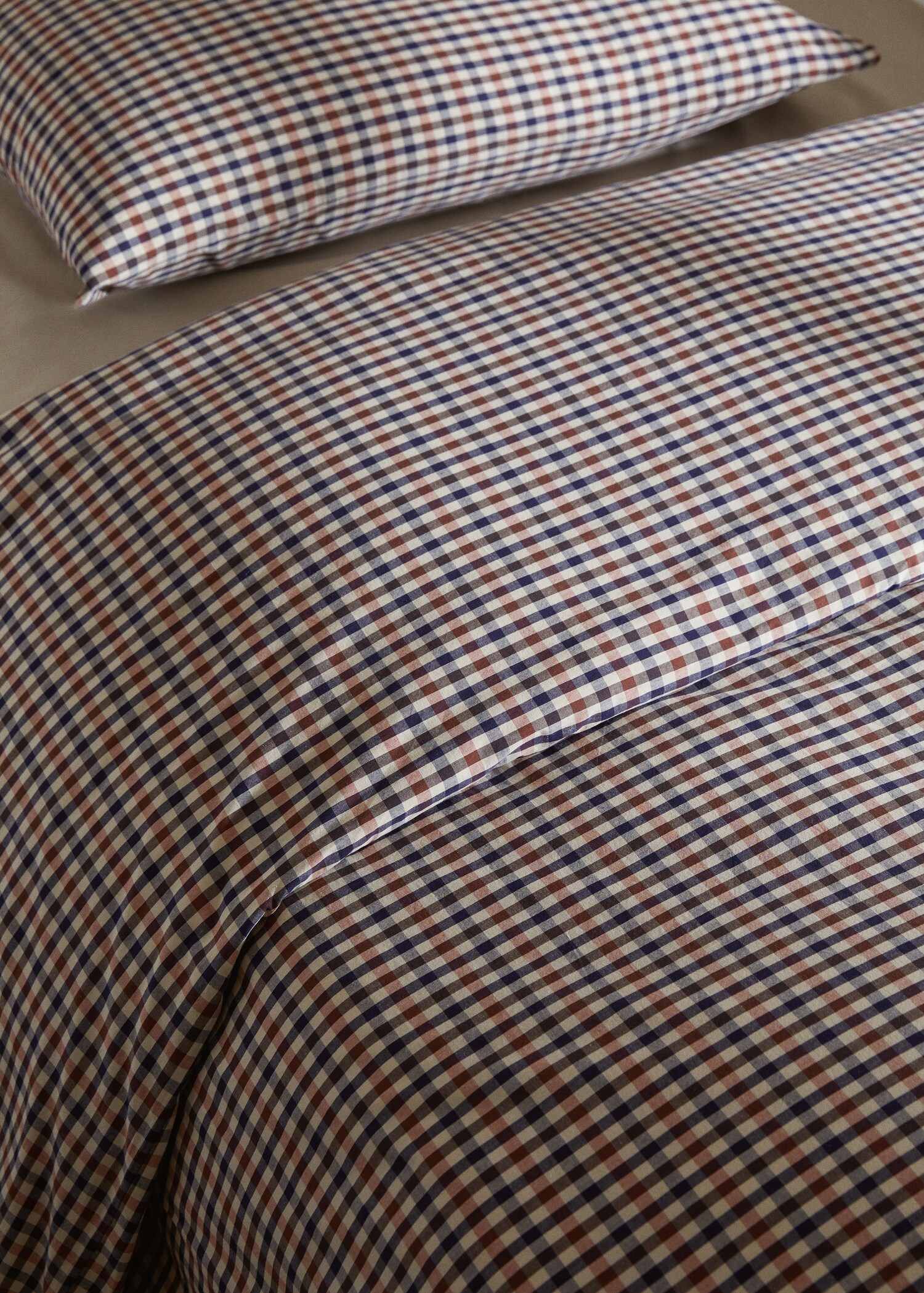 Housse de couette carreaux 100 % coton lit 135/140 cm - Détail de l'article 9
