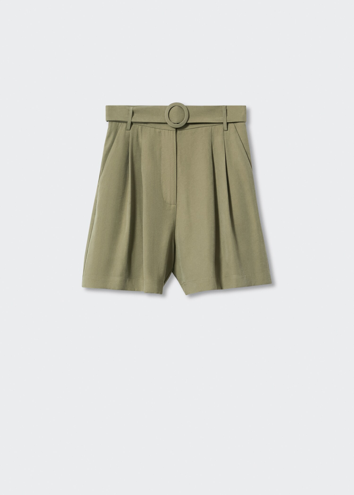 Belt high-waist shorts - Article without model