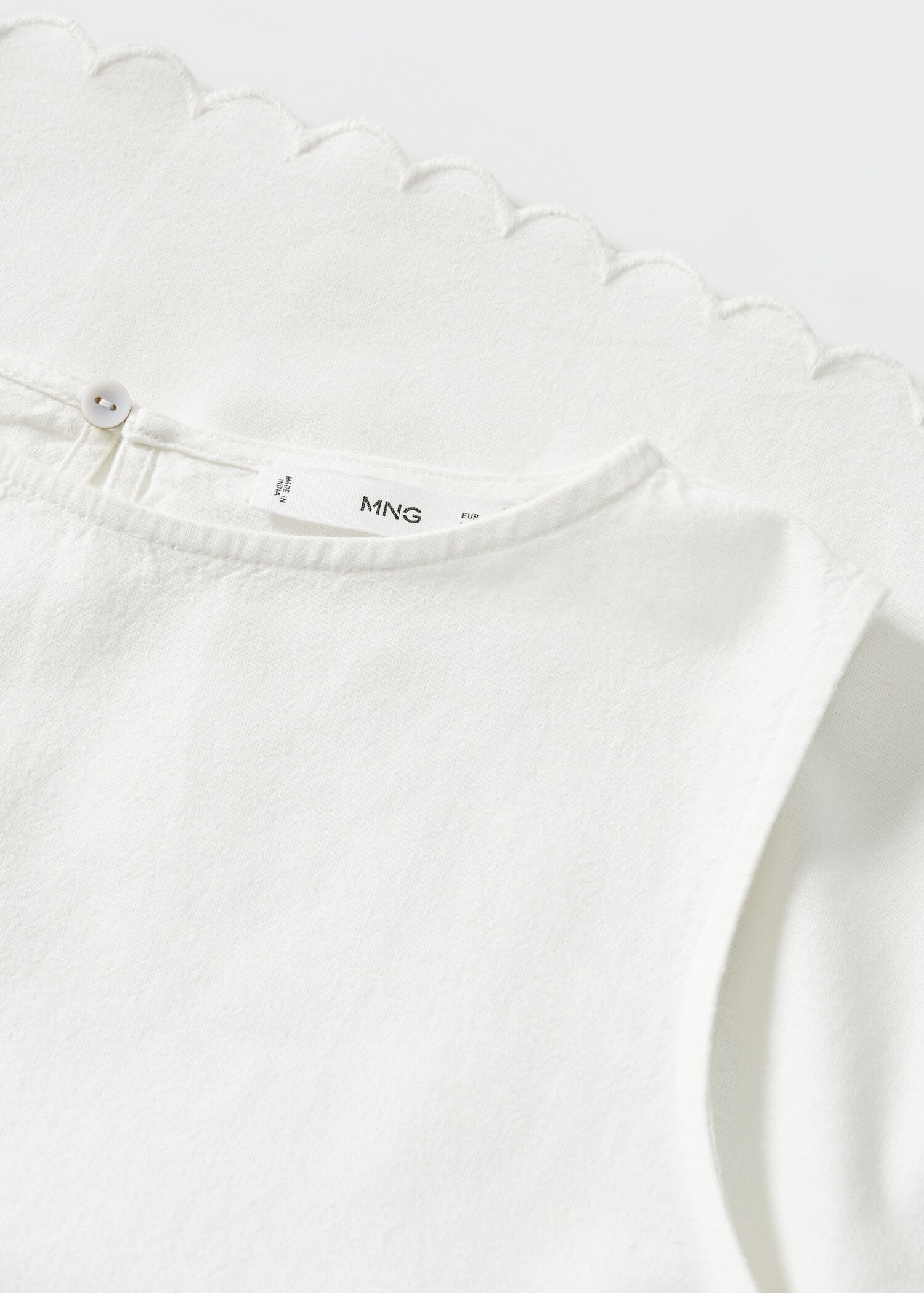Cotton linen-blend top - Details of the article 8