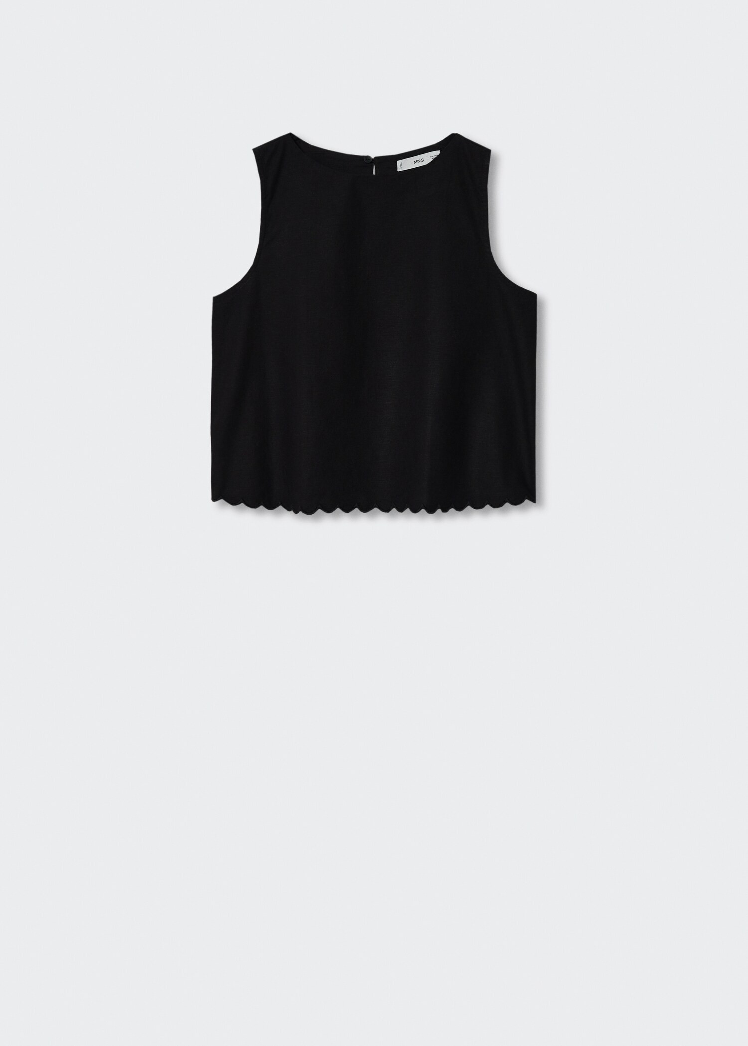 Cotton linen-blend top - Article without model