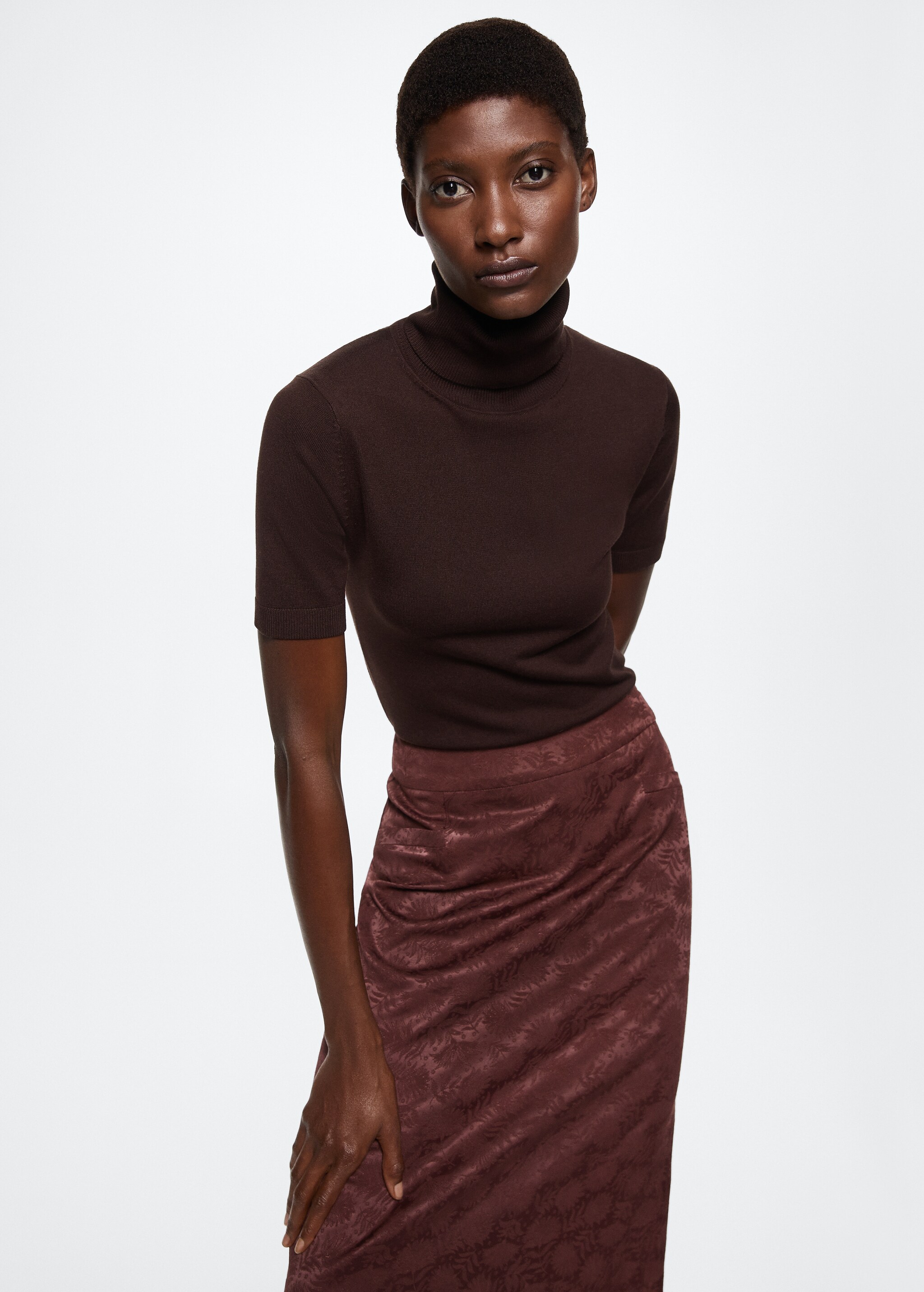 Textured jacquard skirt - Medium plane