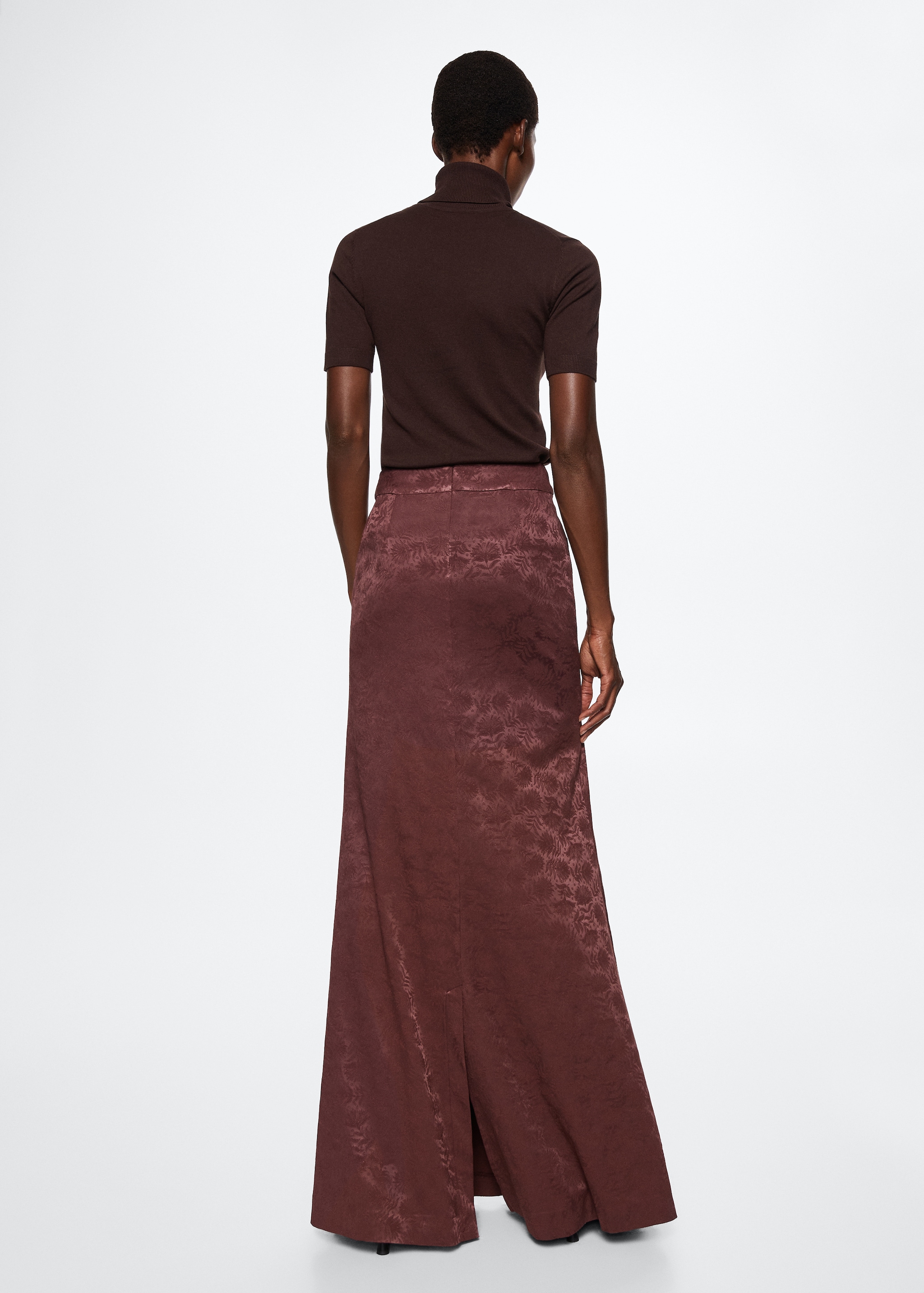 Textured jacquard skirt - Reverse of the article