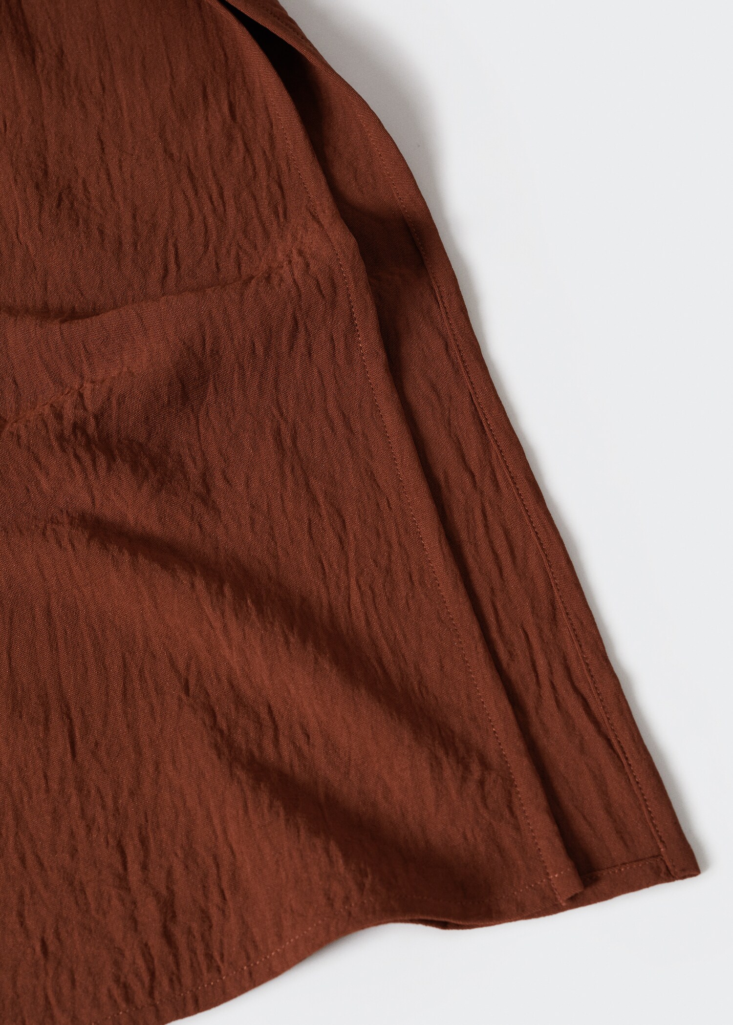 Belted textured dress - Details of the article 8