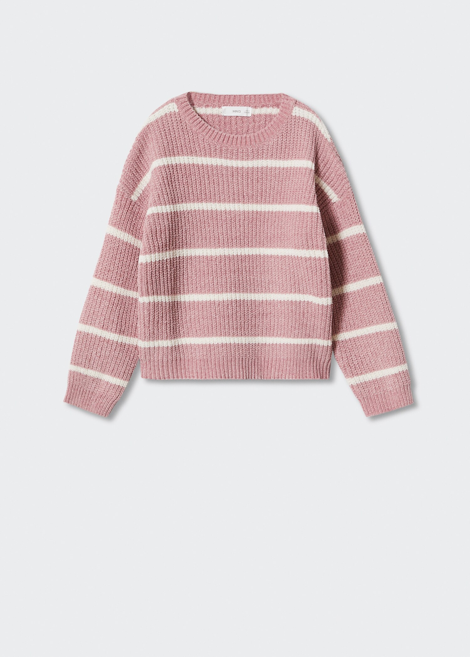 Striped chenille sweater - Article without model