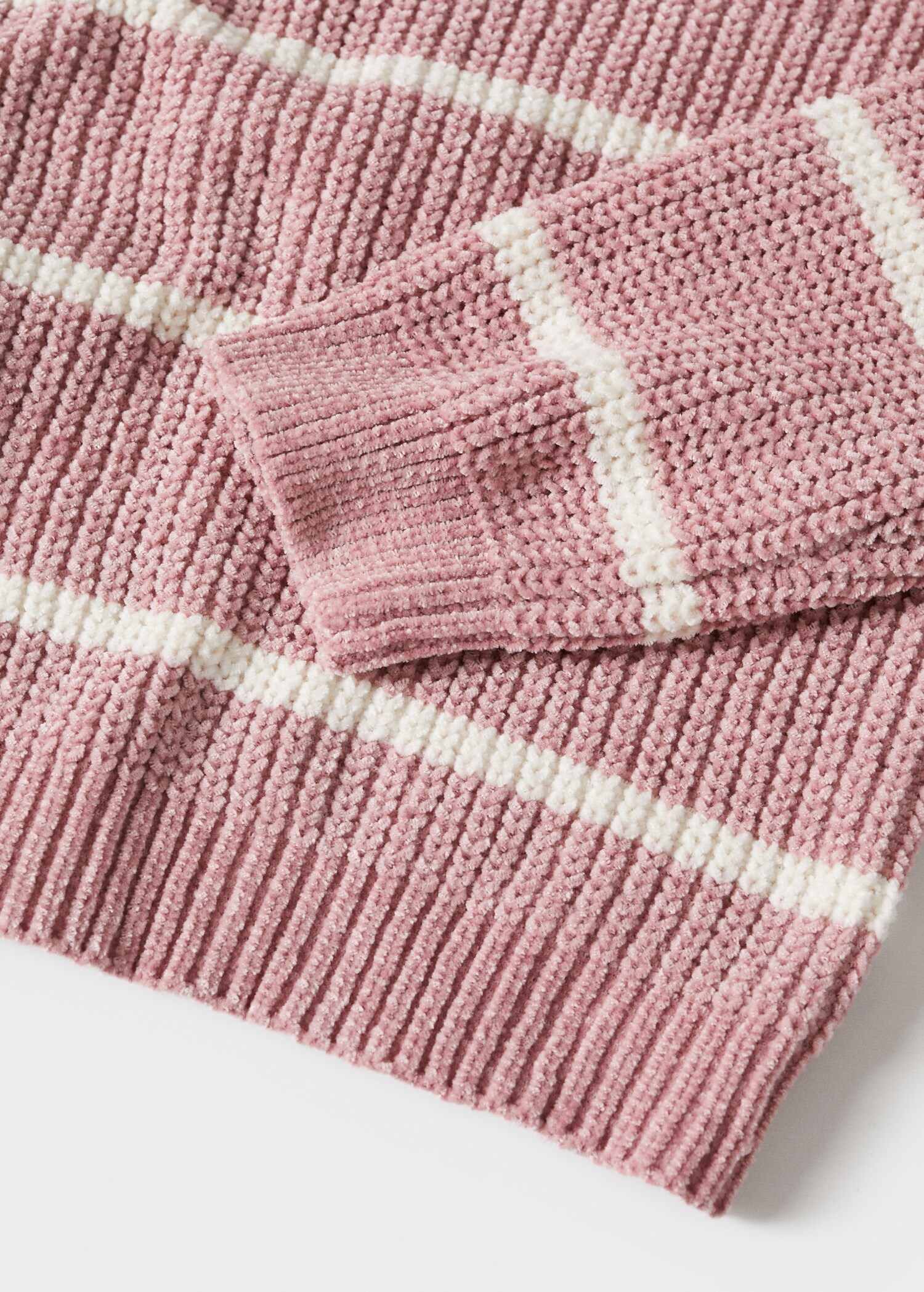 Striped chenille sweater - Details of the article 8