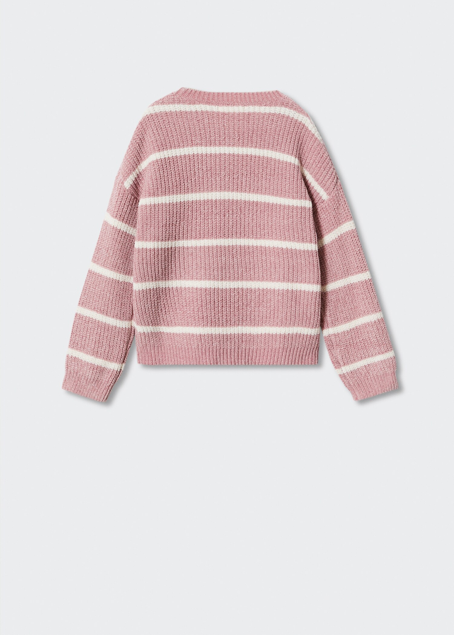 Striped chenille sweater - Reverse of the article
