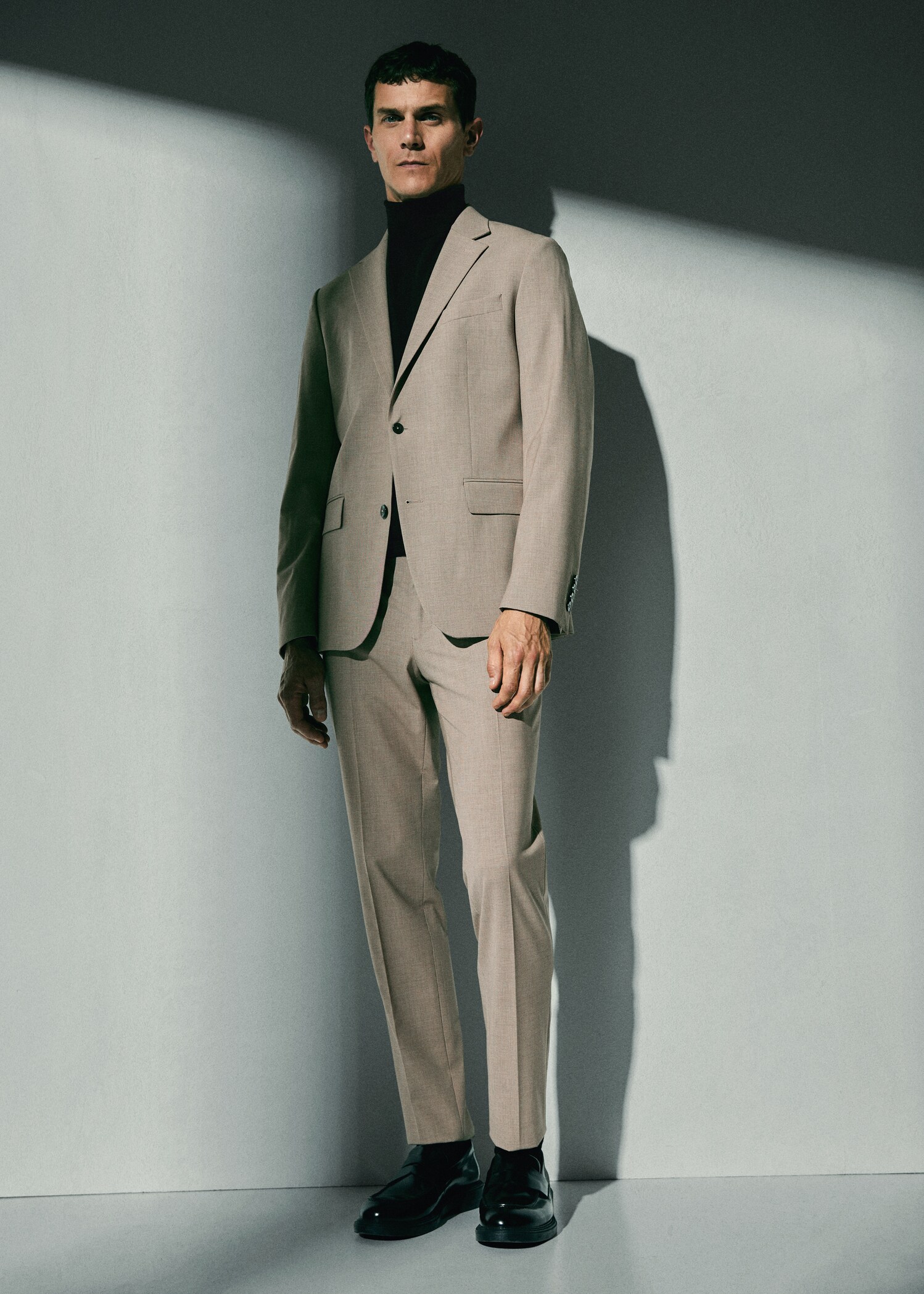 Slim fit wool suit trousers - Details of the article 5
