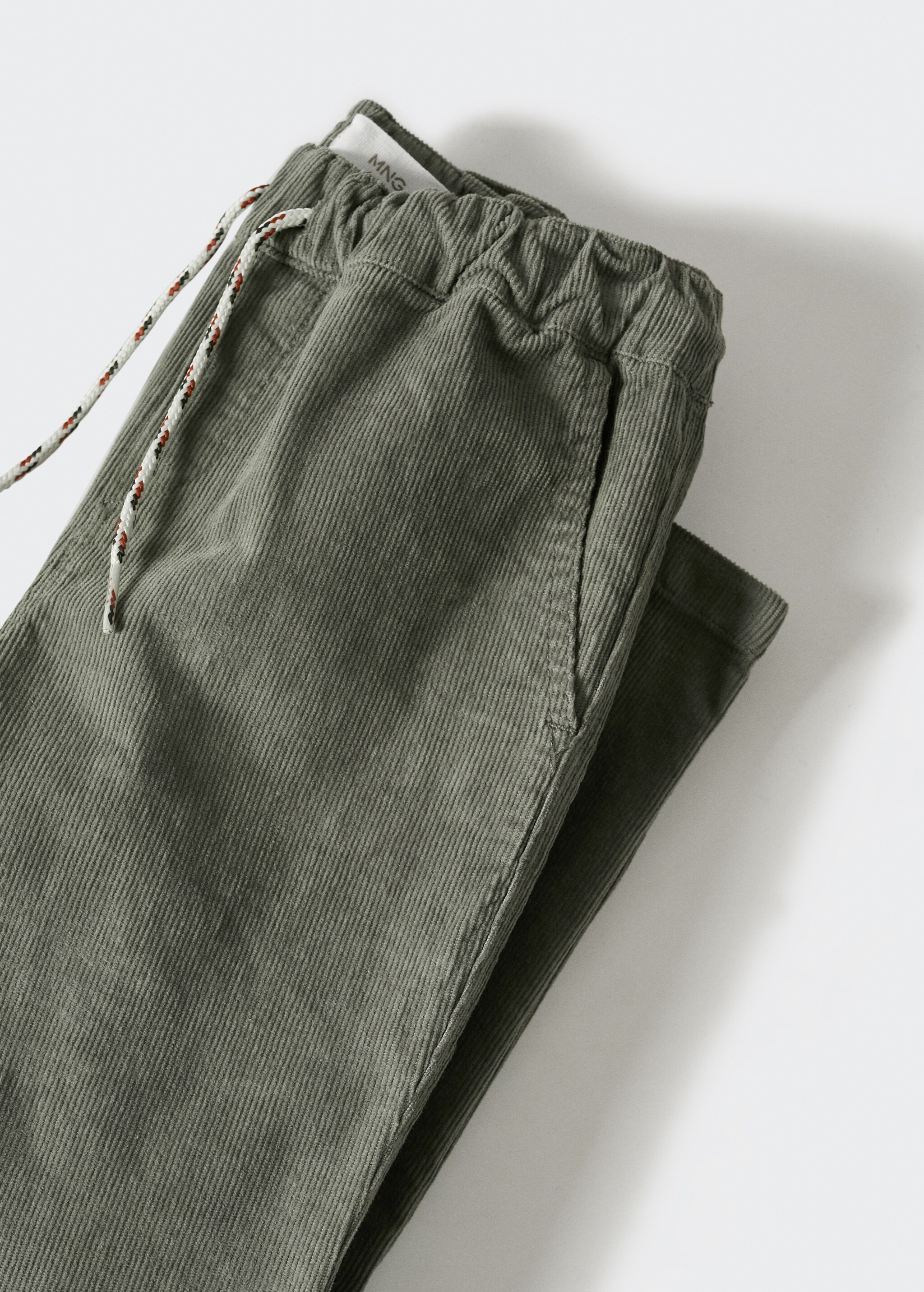 Corduroy straight trousers - Details of the article 8