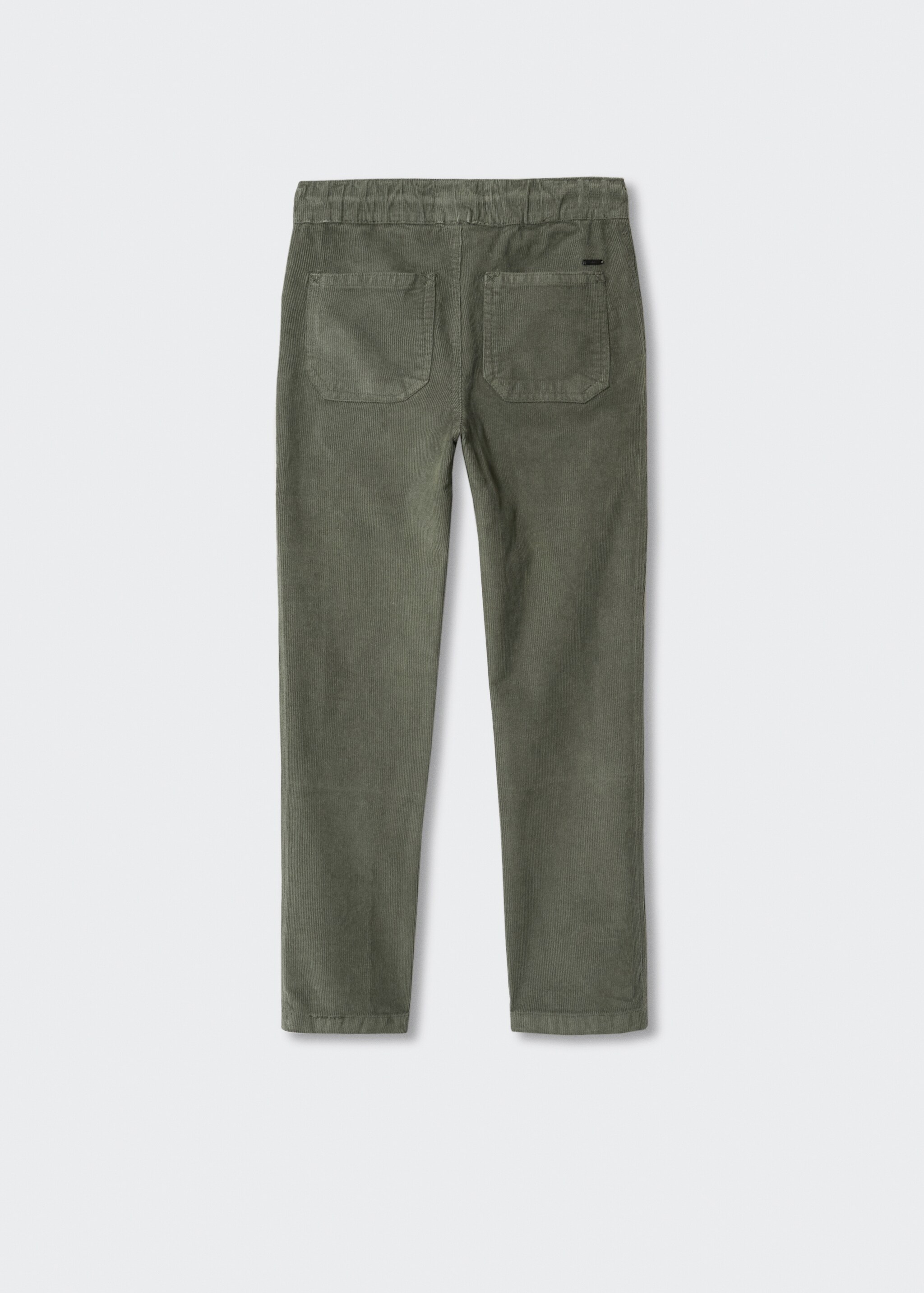 Corduroy straight trousers - Reverse of the article