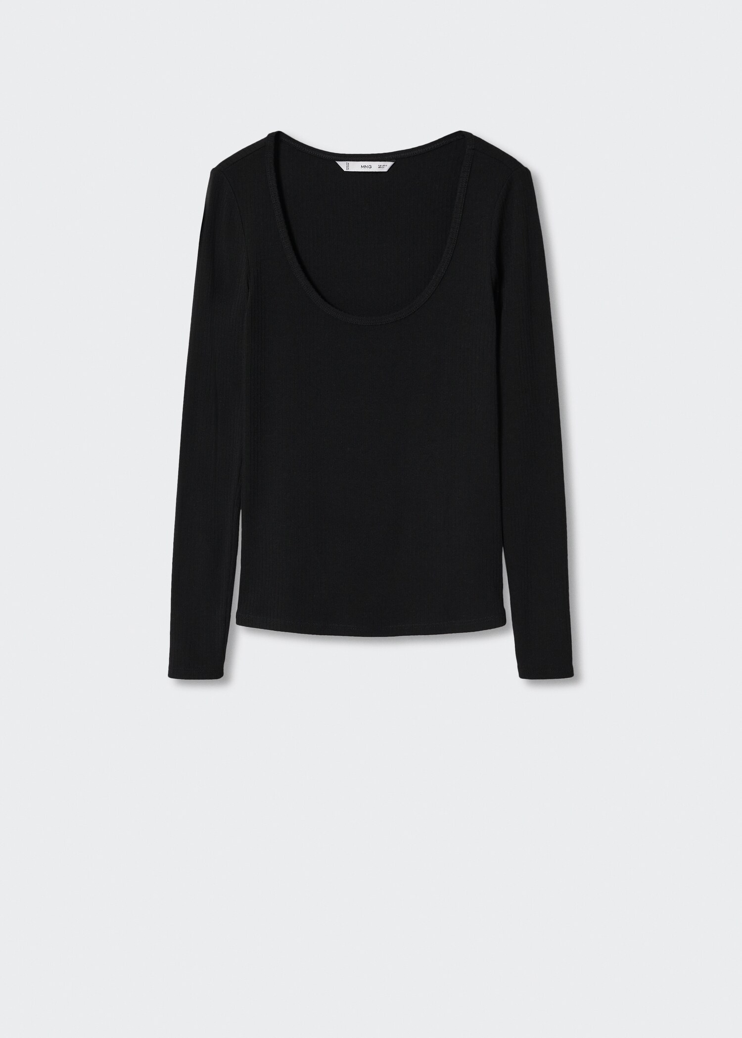 Camiseta manga larga canalé - Artículo sin modelo
