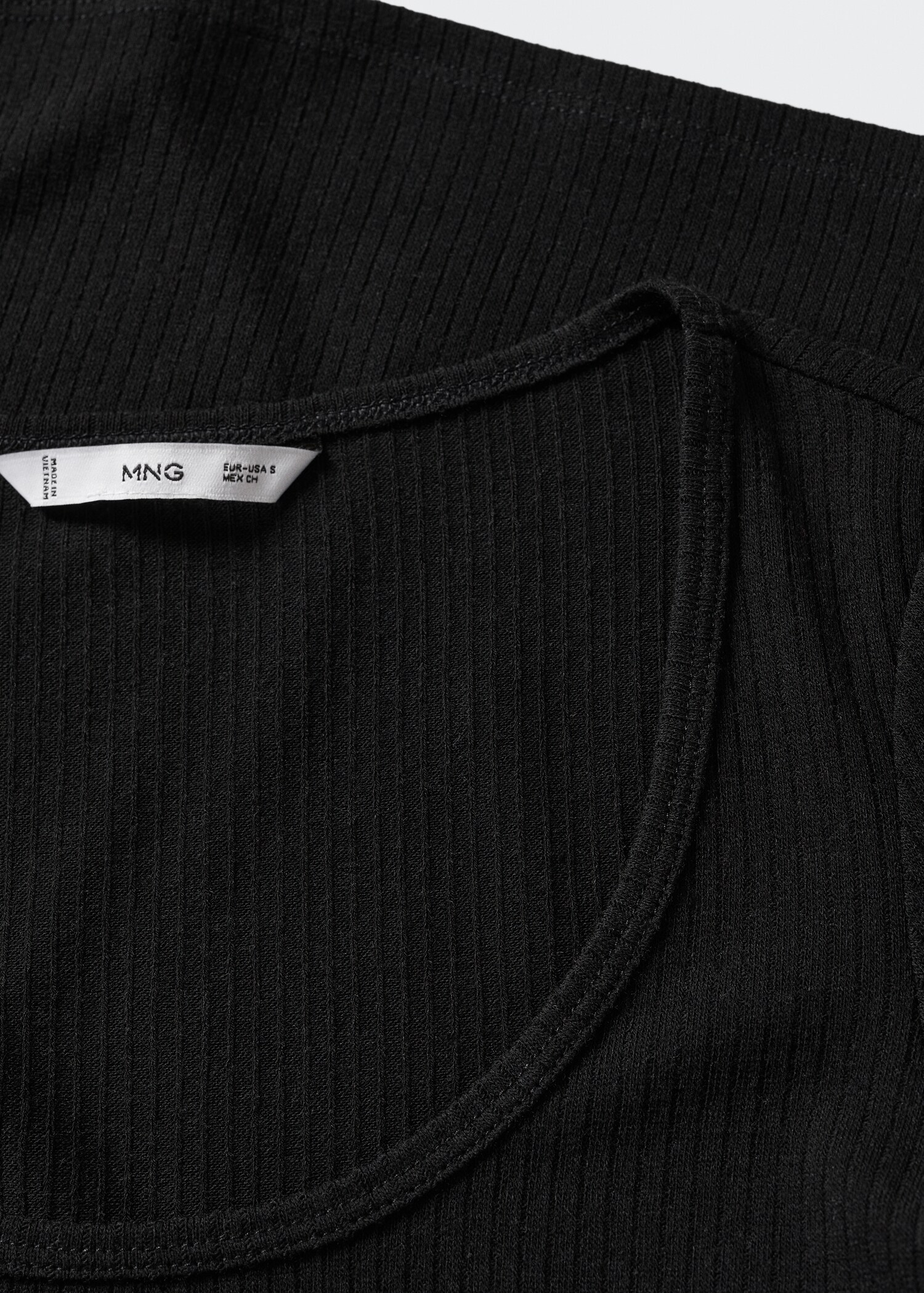 Camiseta manga larga canalé - Detalle del artículo 8
