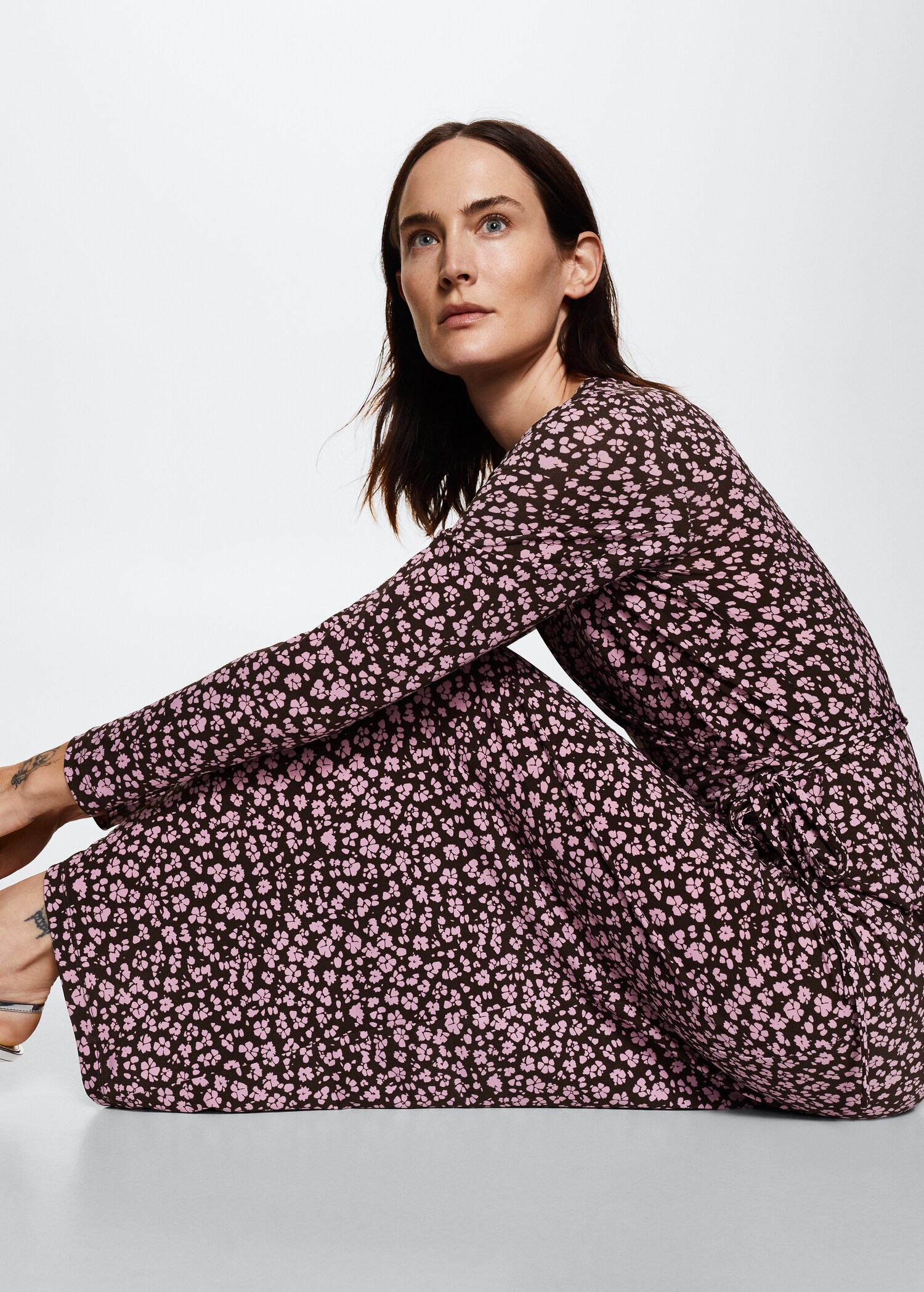 Knotted wrap dress - Details of the article 2