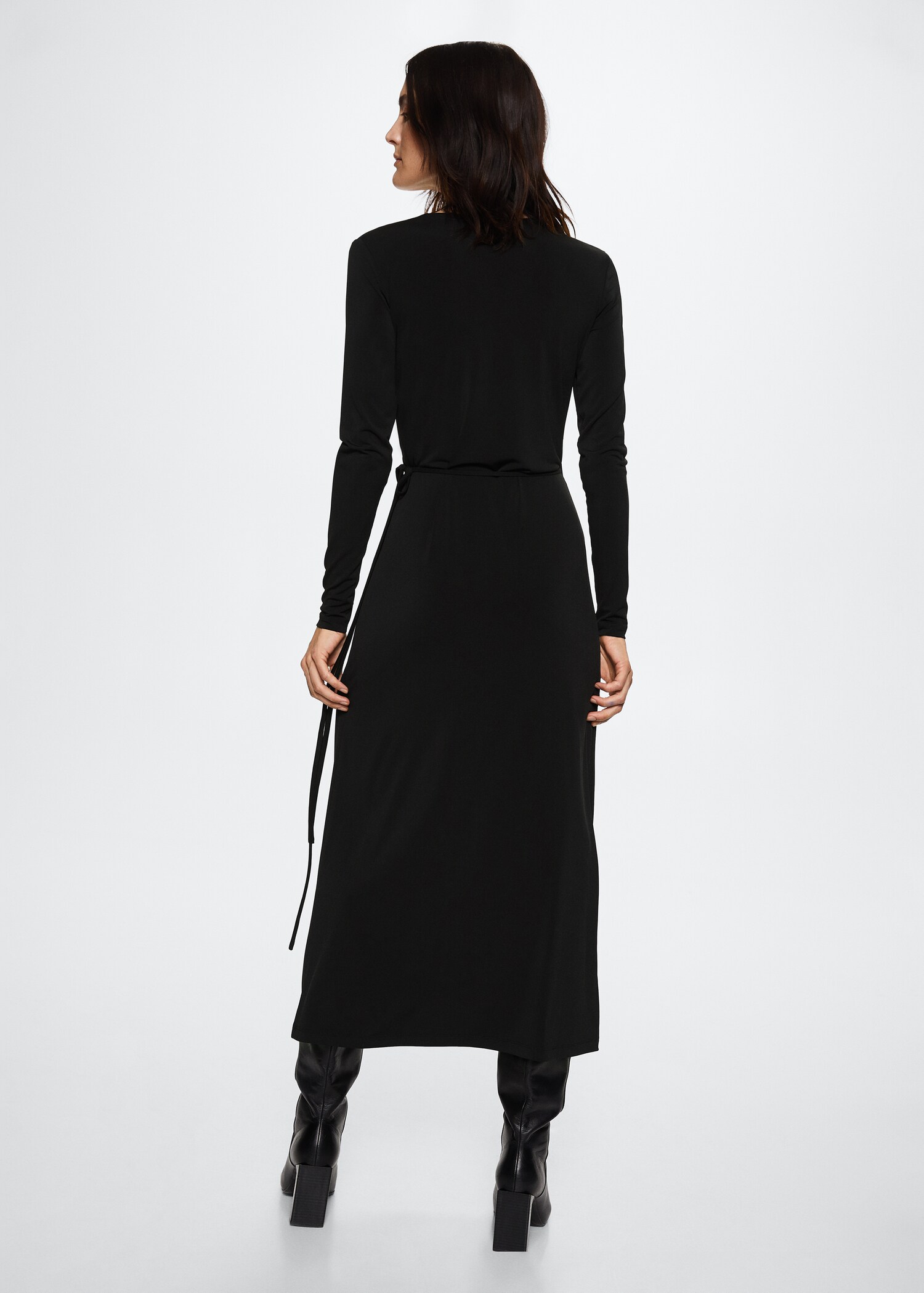 Vestido cruzado nudo - Reverso del artículo