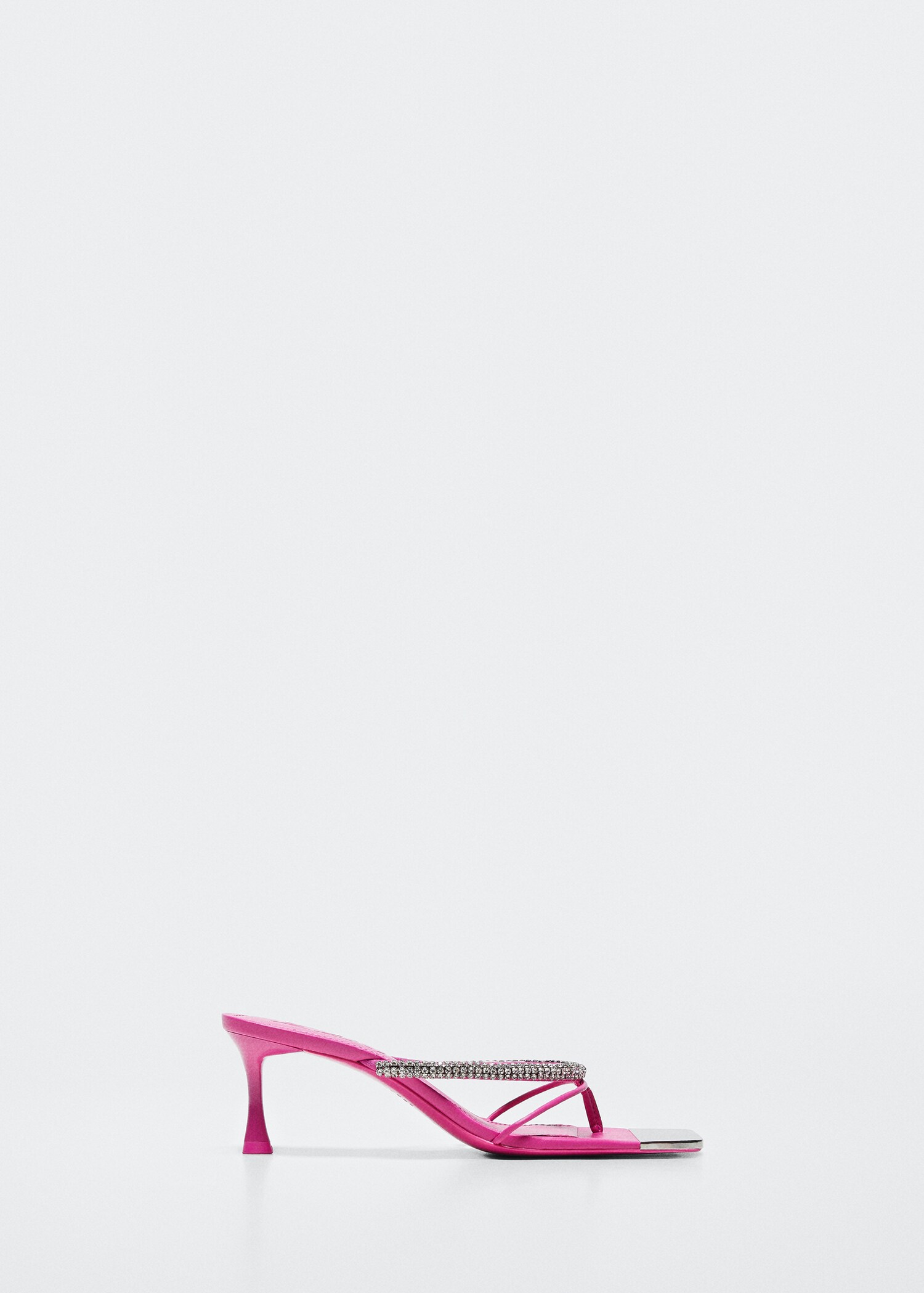 Heeled sandal with strass strap - Article without model