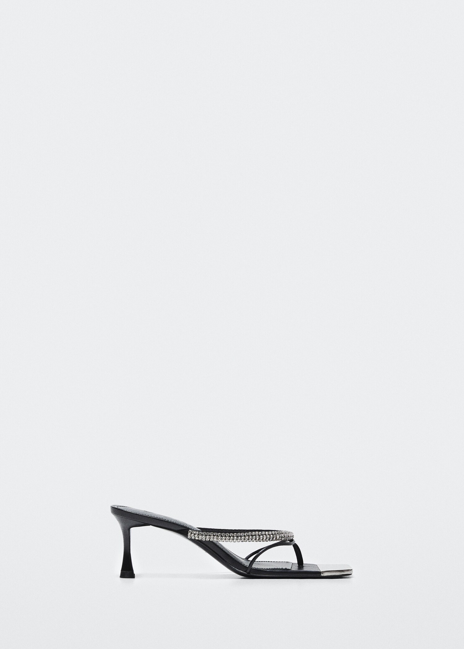 Heeled sandal with strass strap - Article without model