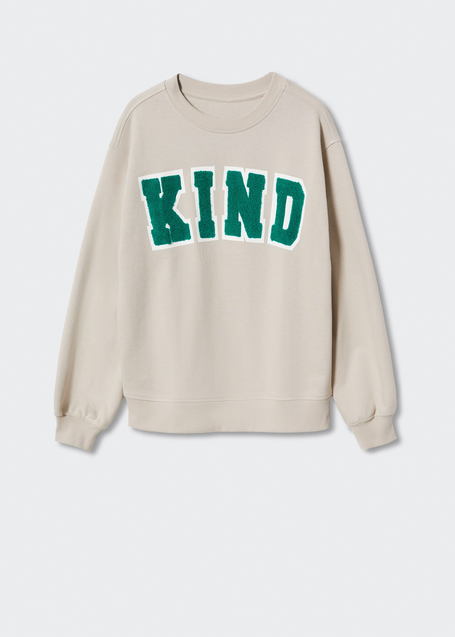 Sweat-shirt message texturé - Article sans modèle