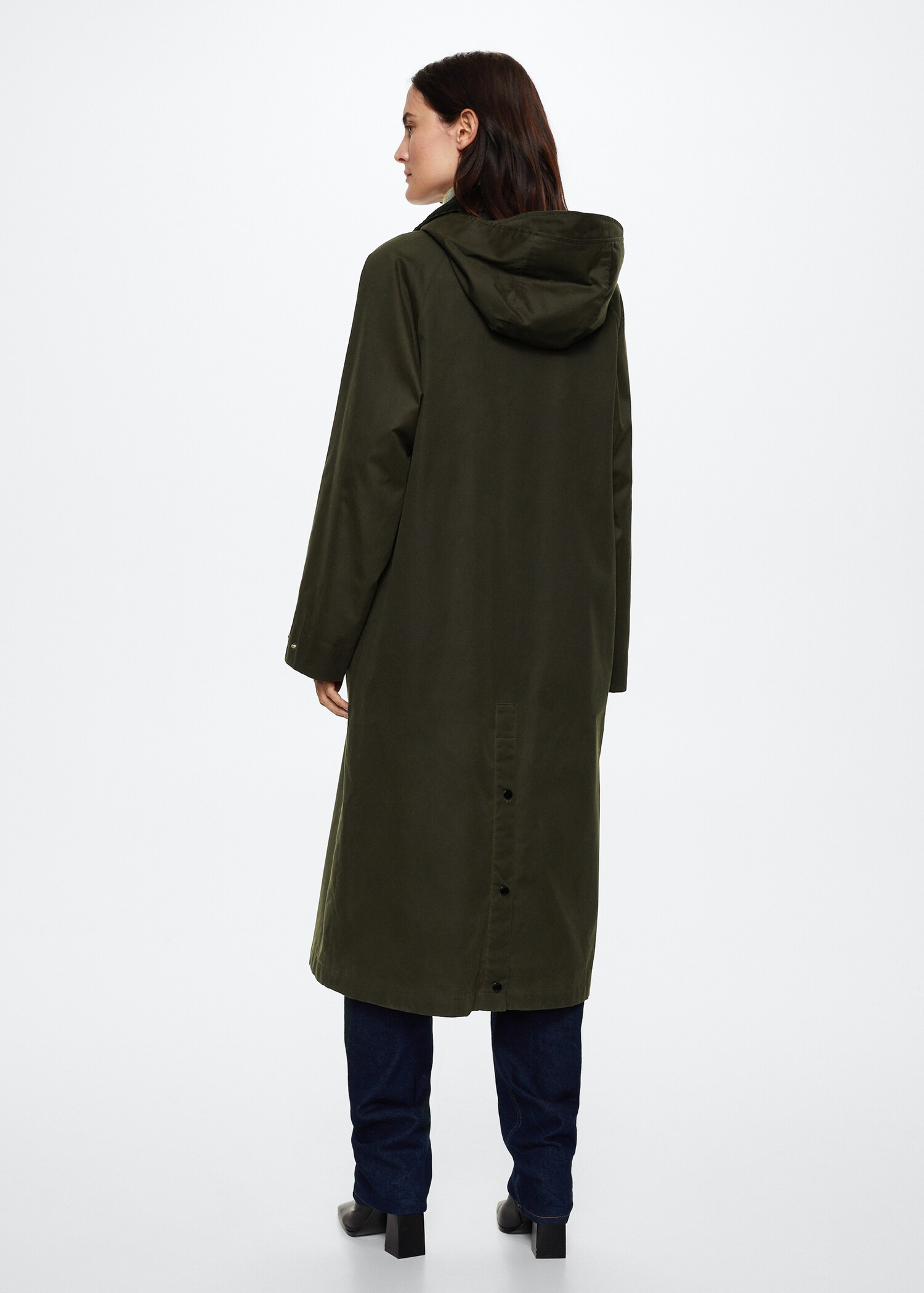 Parka mit abnehmbarer Kapuze - Rückseite des Artikels