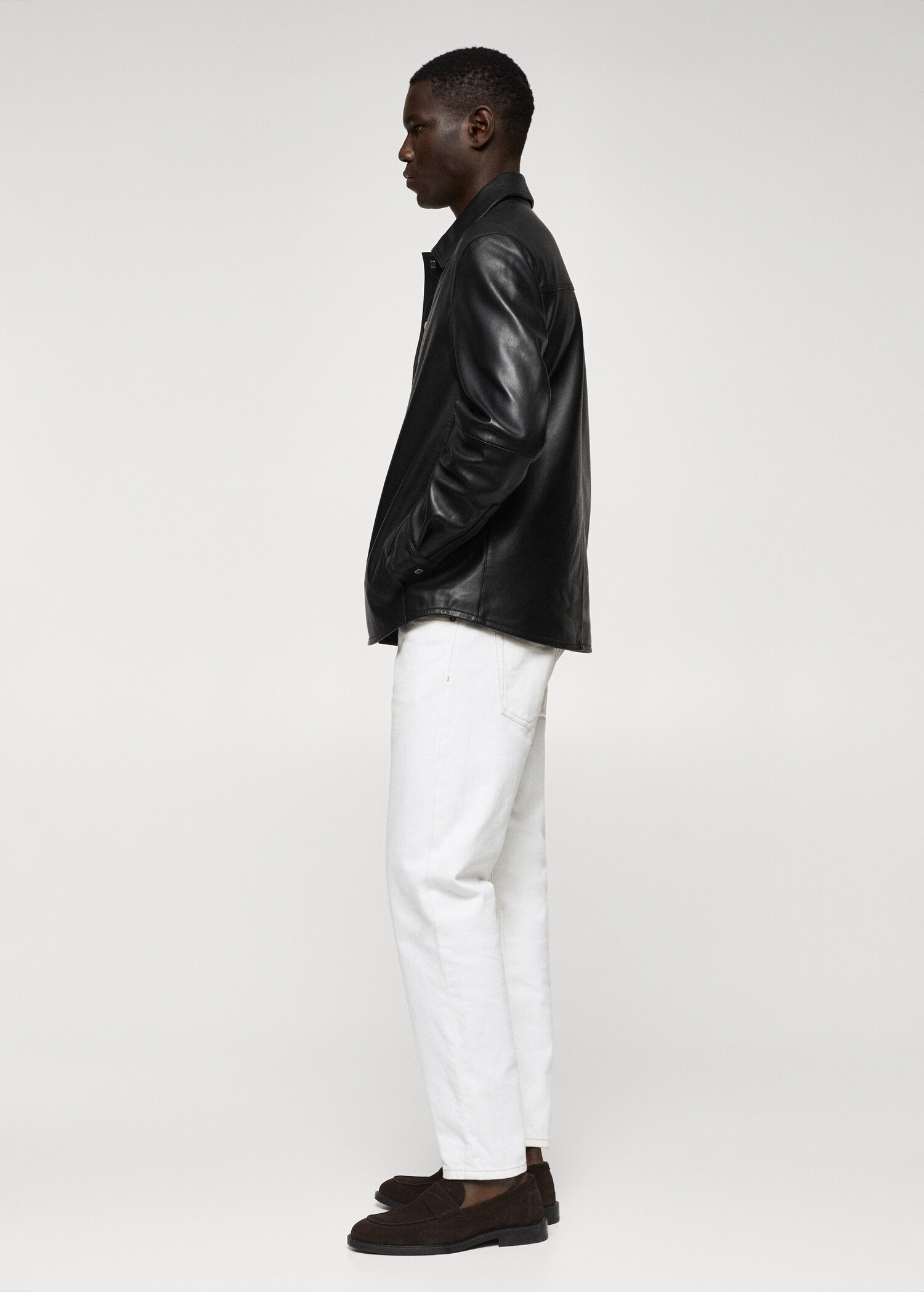 Leder-Overshirt - Herren | MANGO OUTLET Deutschland